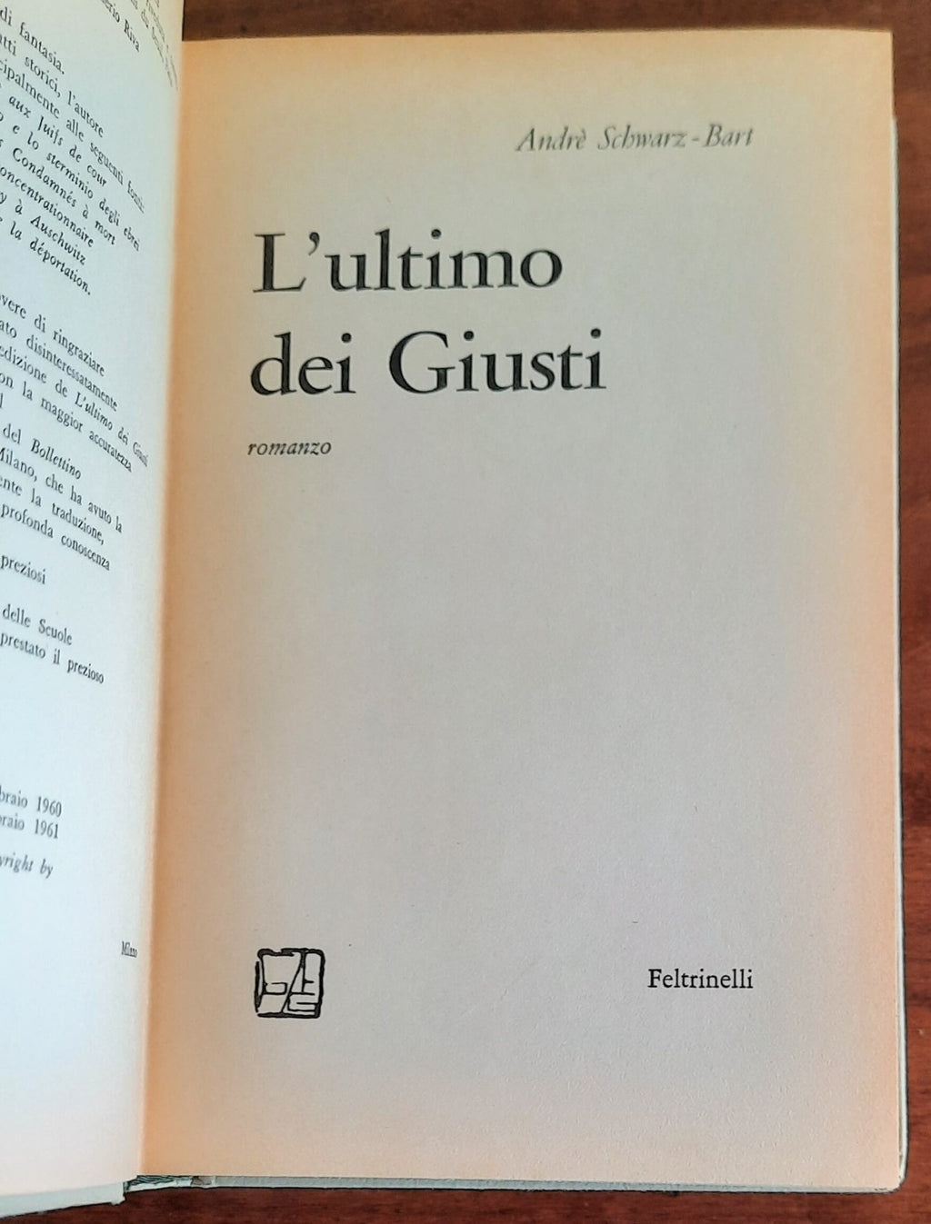 L’ultimo dei Giusti - di Andre Schwarz-bart