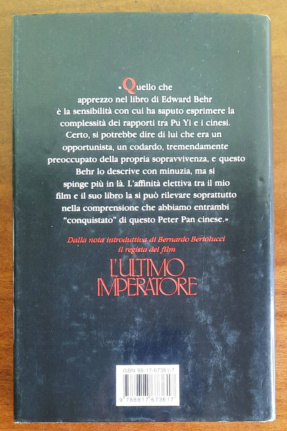 L’ ultimo imperatore - di Edward Behr