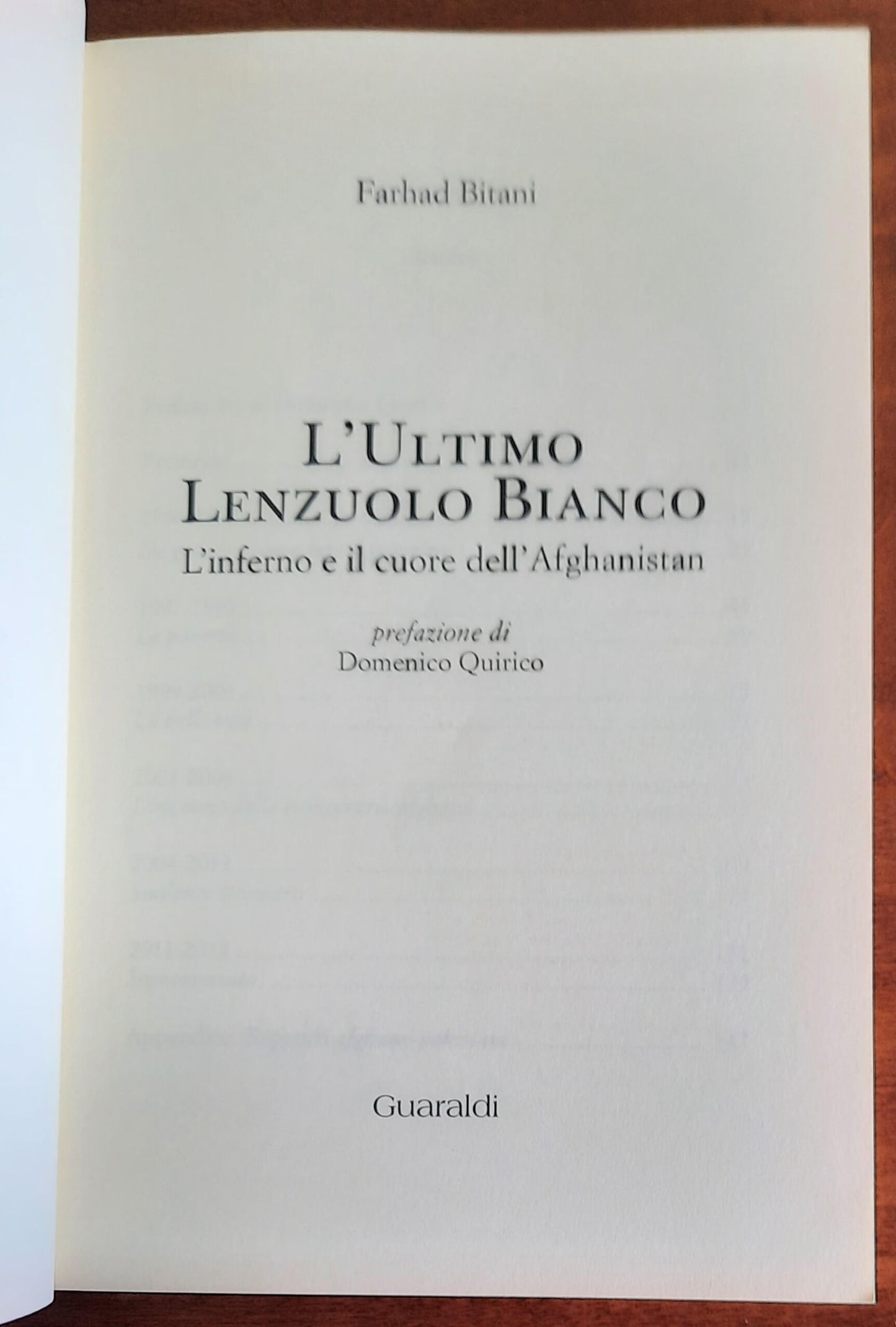 L’ ultimo lenzuolo bianco. L’inferno e il cuore dell’Afghanistan