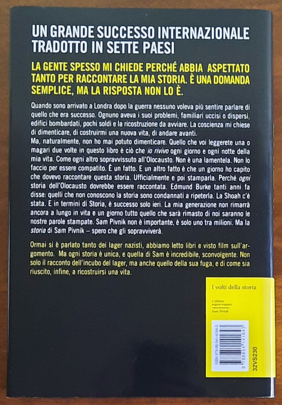 L’ultimo sopravvissuto. Una storia vera - di Sam Pivnik - Newton Compton