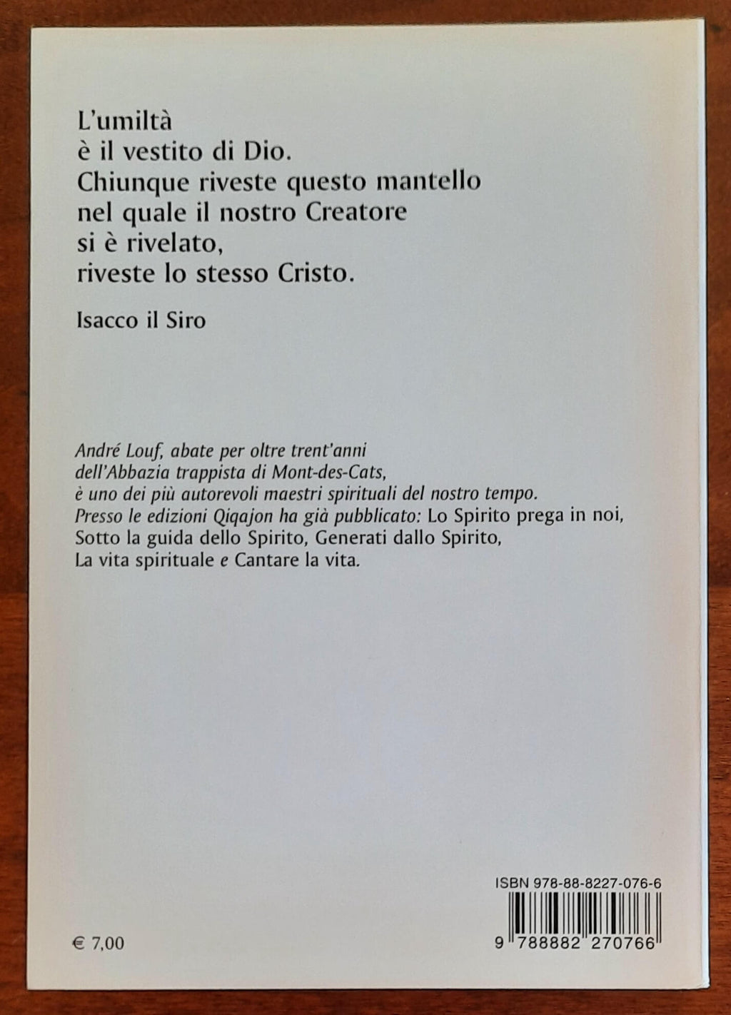 L’umiltà. Con antologia di testi patristici