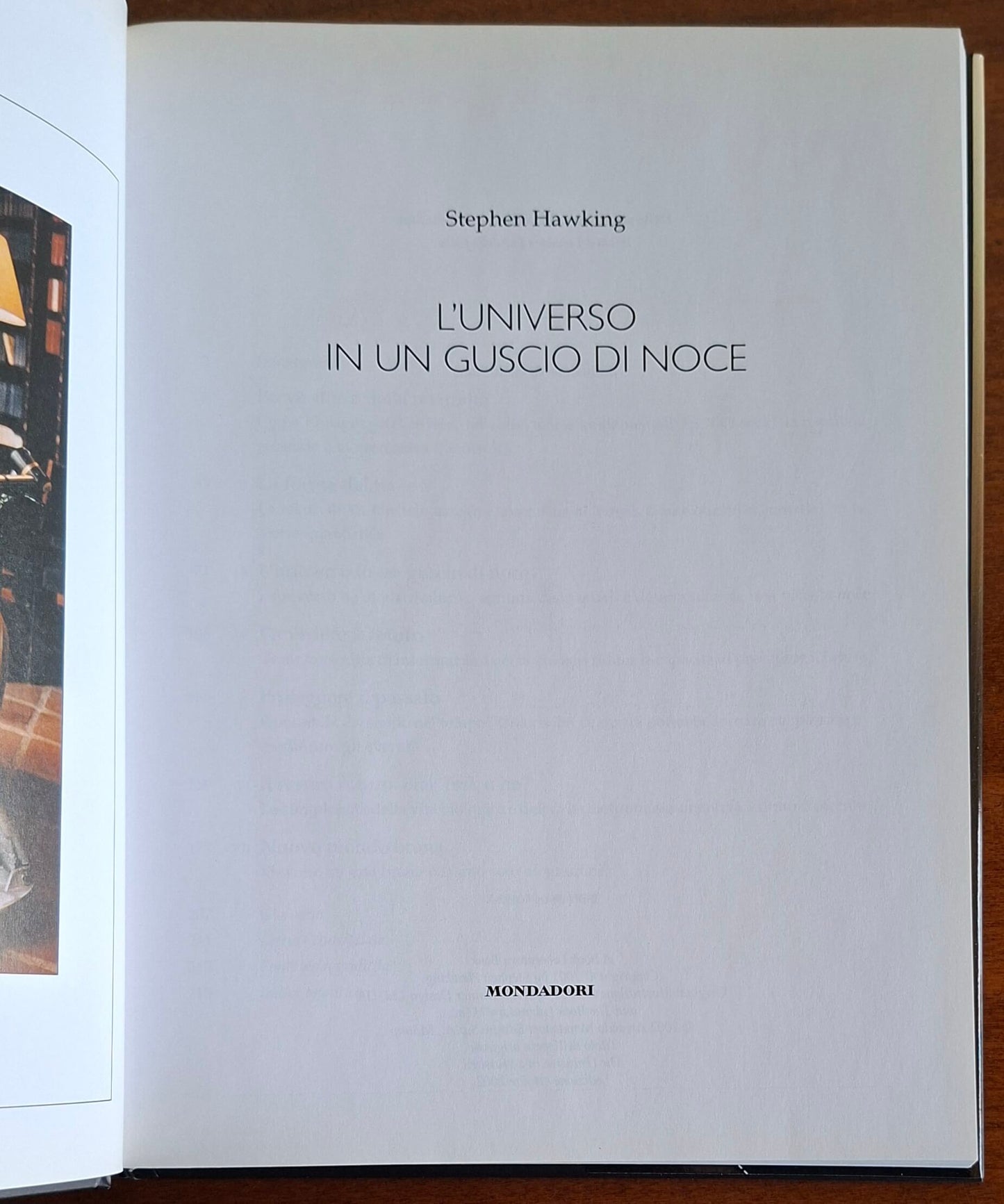 L'universo in un guscio di noce - Stephen Hawking - Mondadori