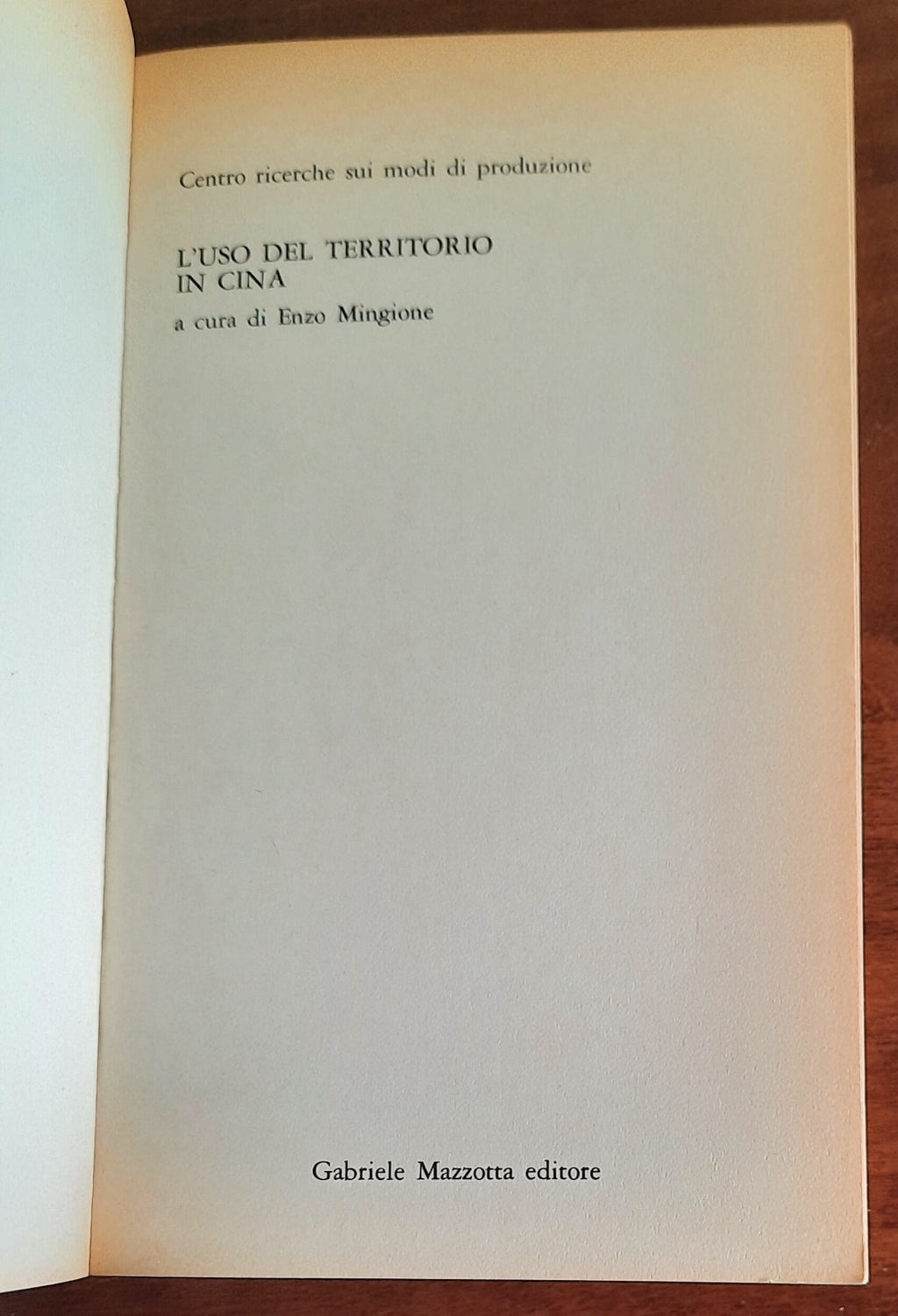 L’uso del territorio in Cina - Mazzotta Editore