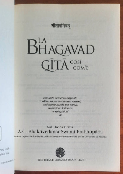 La Bhagavad Gita così com'è - The Bhaktivedanta Book Trust