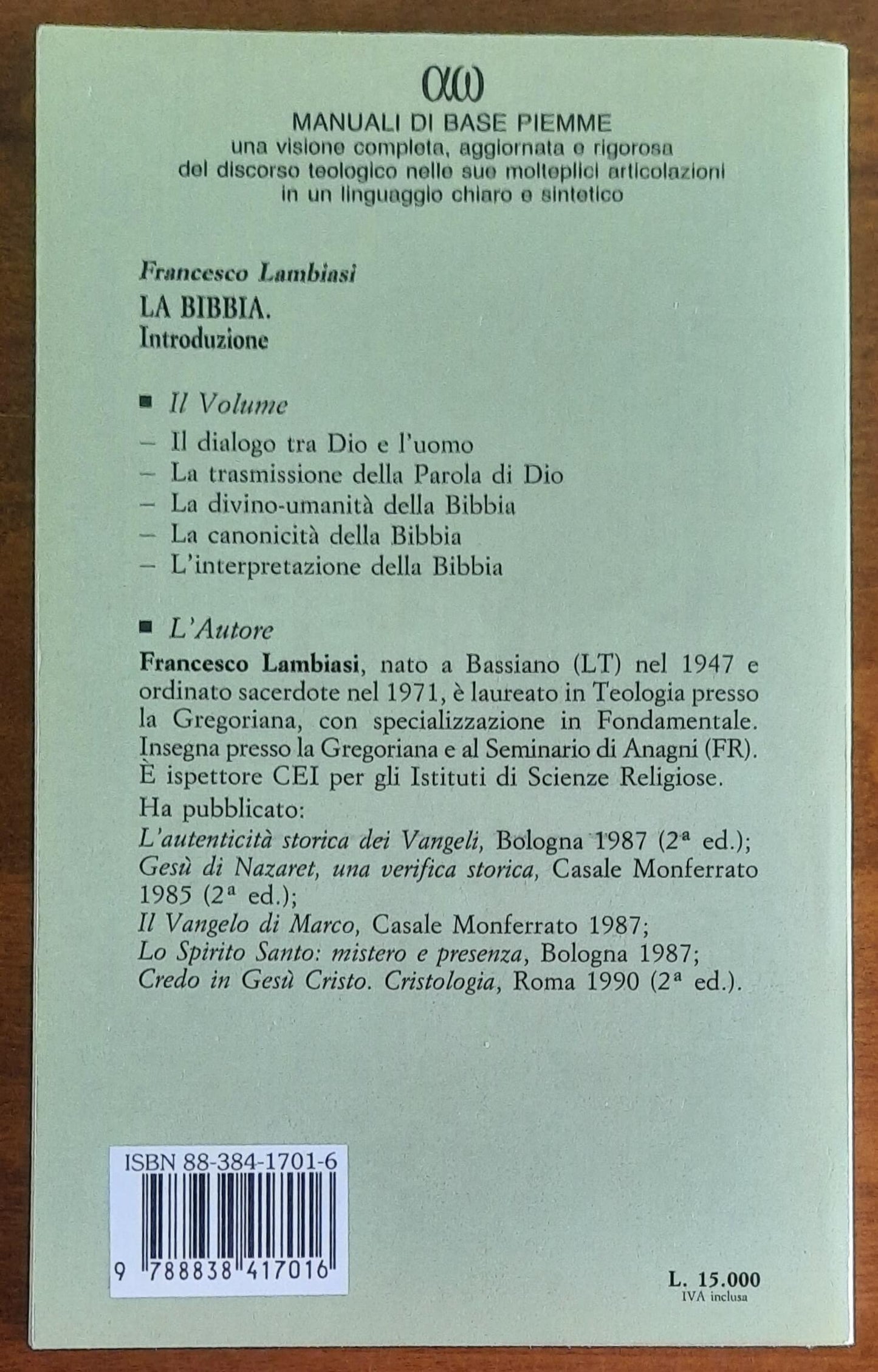 La Bibbia. Introduzione generale - Francesco Lambiasi - Piemme
