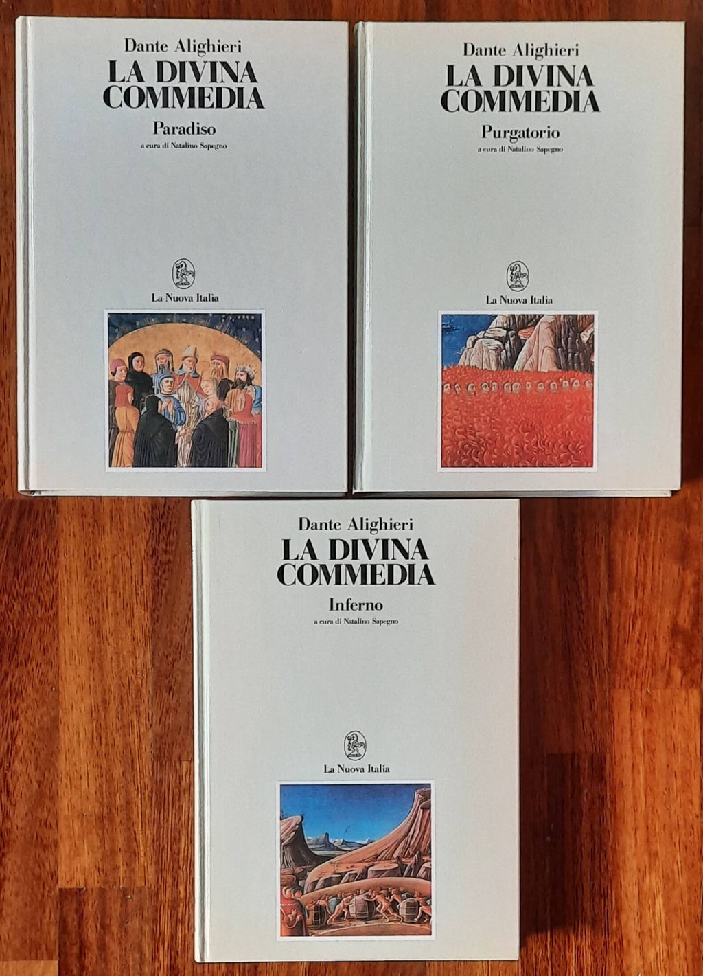 La Divina Commedia - in 3 vol. - a Cura di Natalino Sapegno - La Nuova Italia