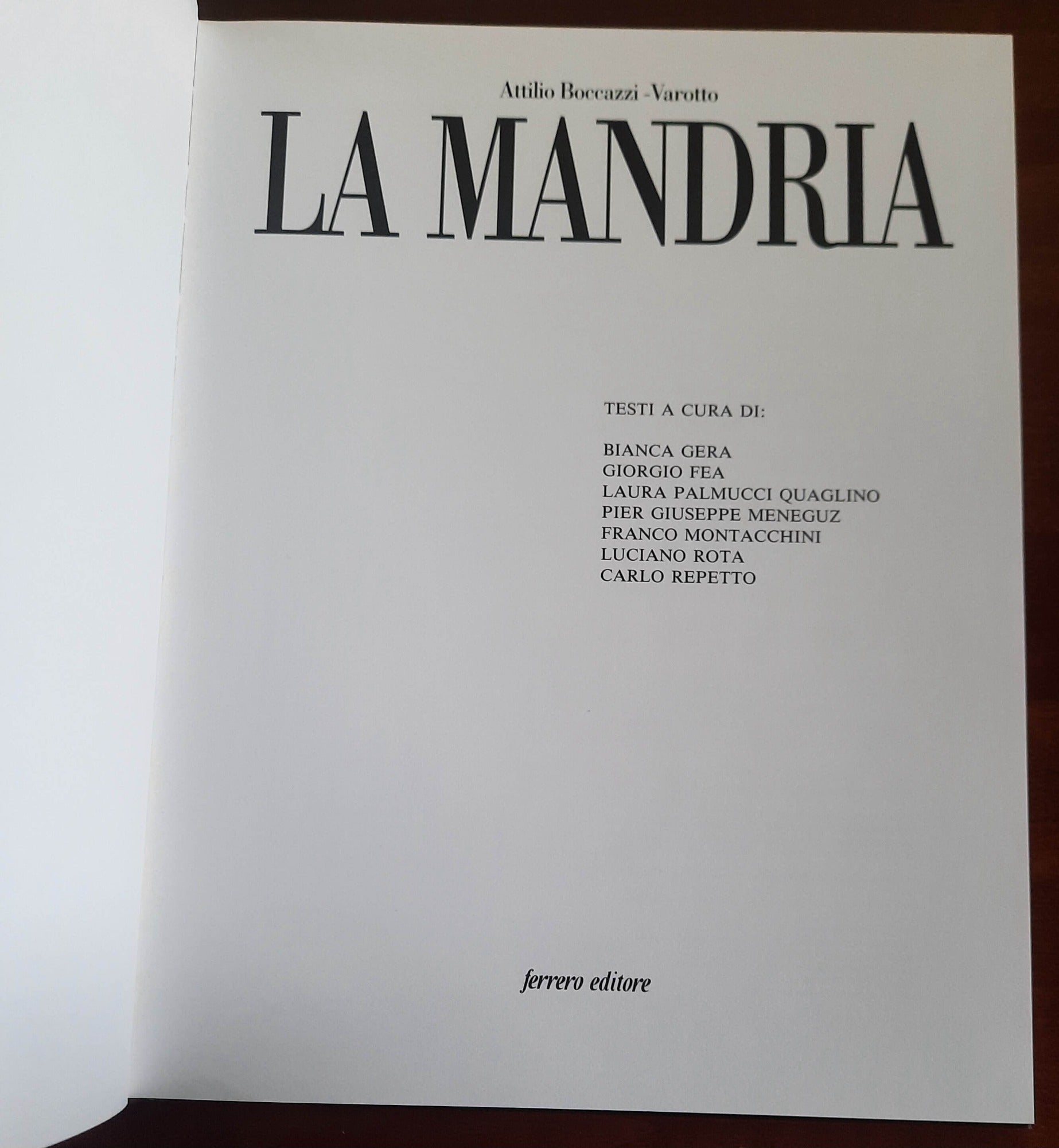 La Mandria - Ferrero Editore - Regione Piemonte