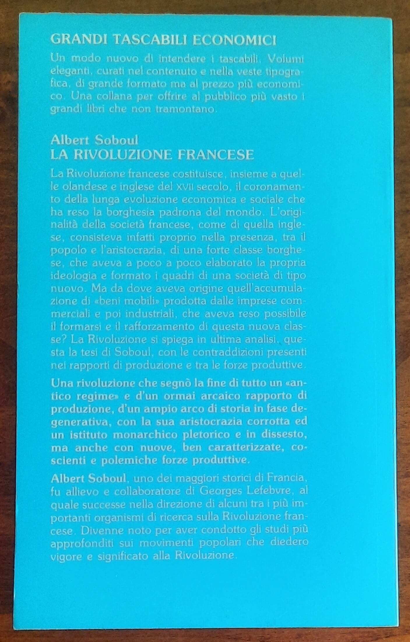 La Rivoluzione francese - di Albert Soboul - Newton Compton
