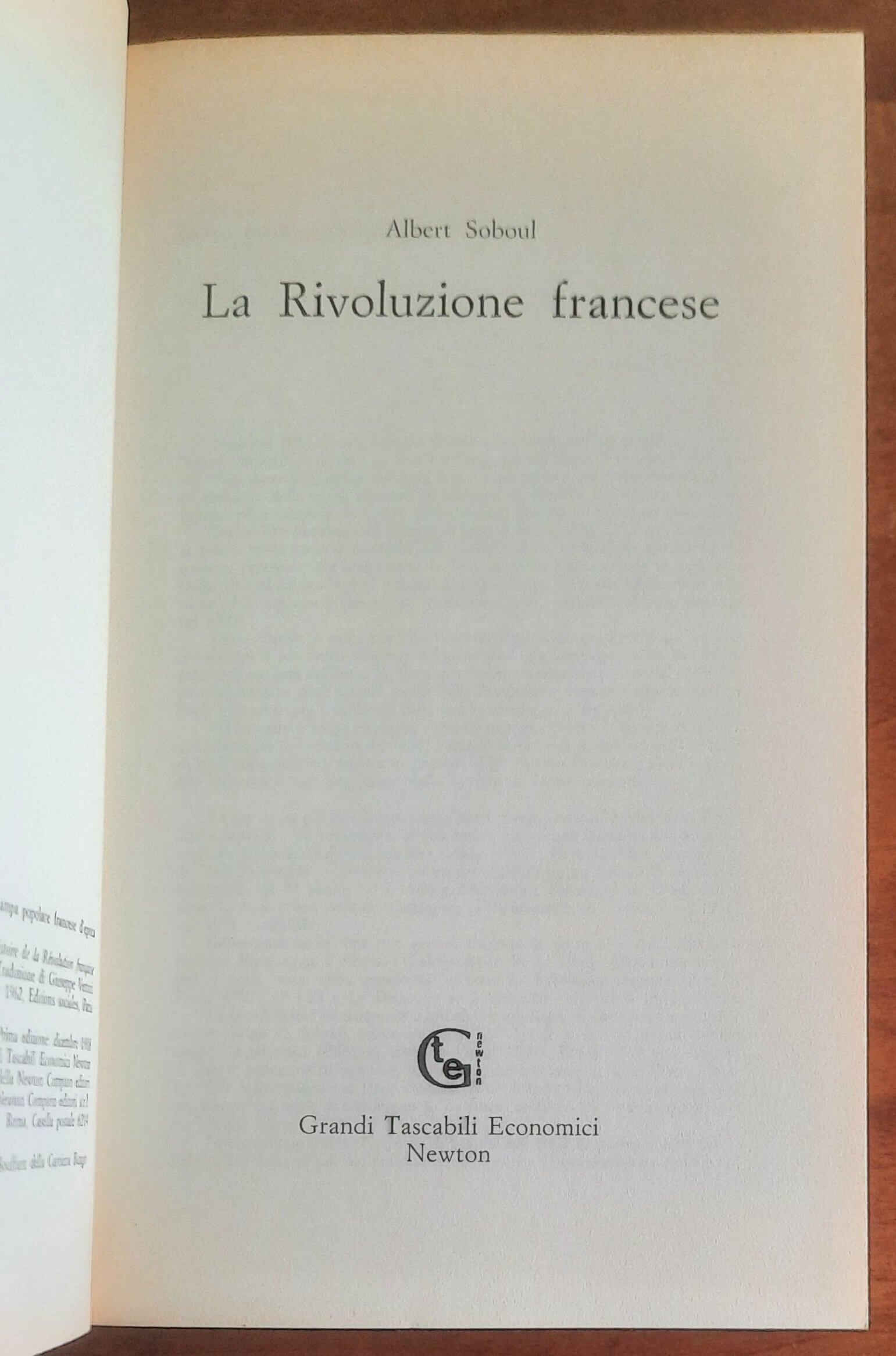 La Rivoluzione francese - di Albert Soboul - Newton Compton