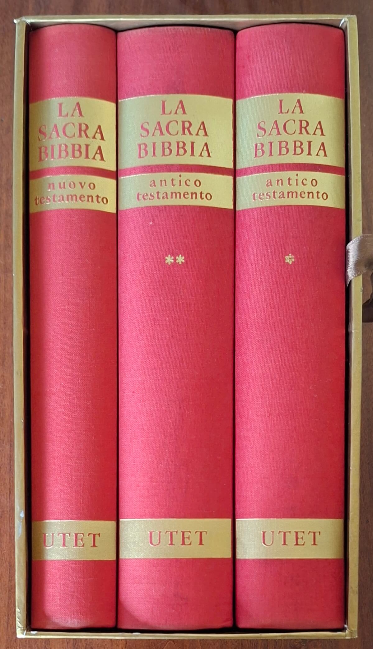 La Sacra Bibbia - in 3 vol. - Utet