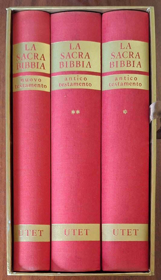 La Sacra Bibbia - in 3 vol. - Utet