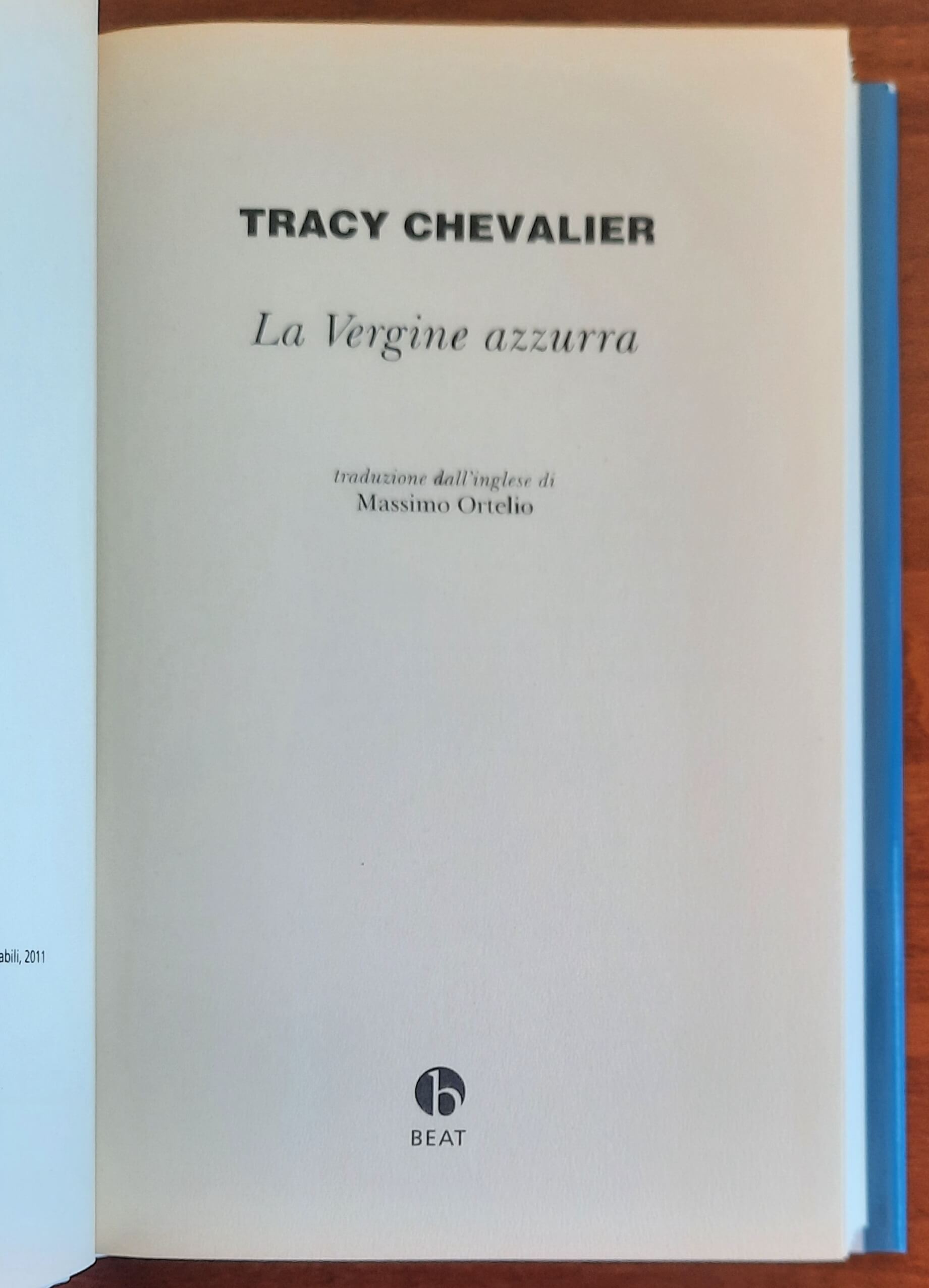 La Vergine azzurra - di Tracy Chevalier - Beat Edizioni