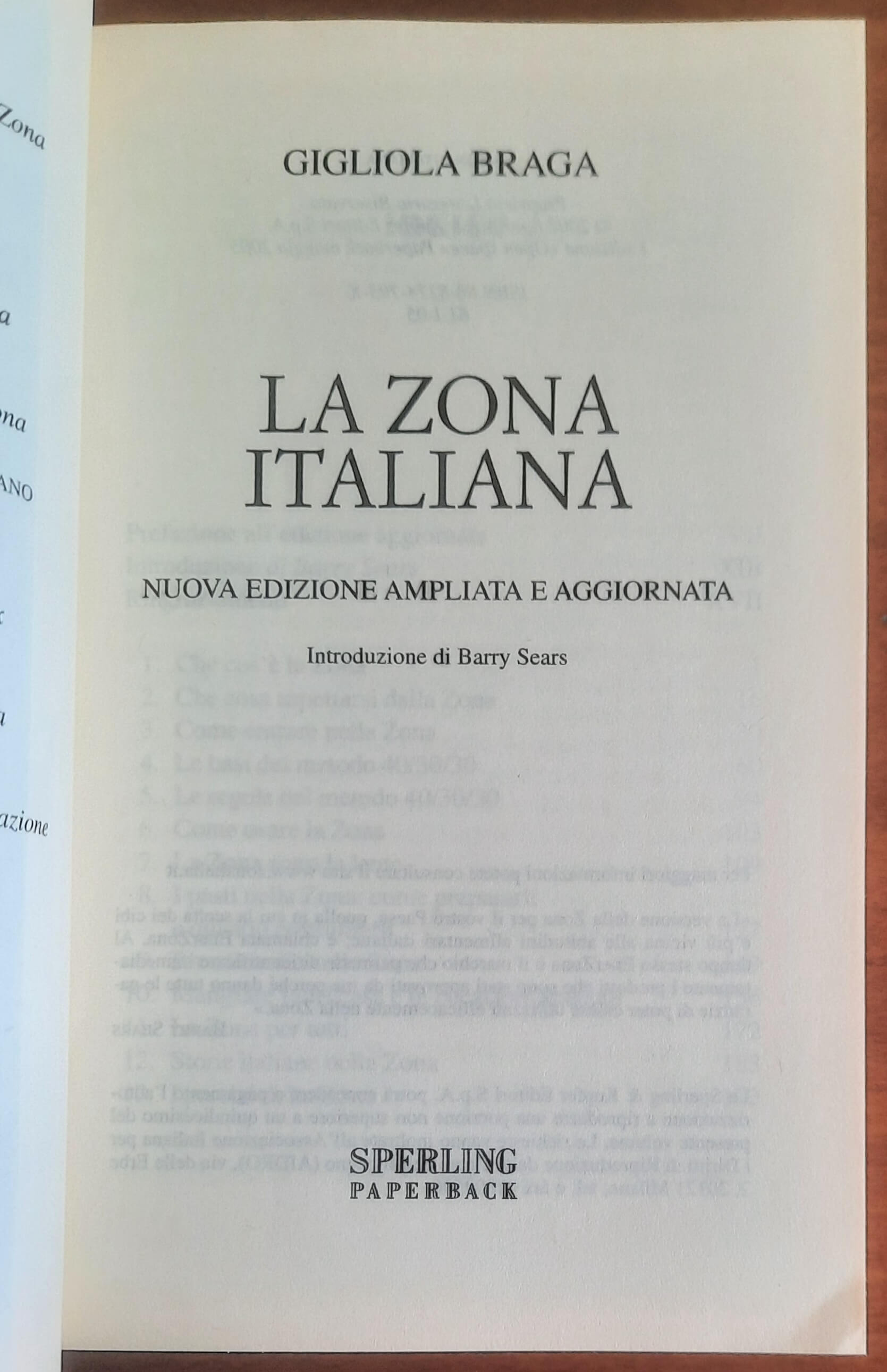 La Zona italiana - Gigliola Braga - Sperling Paperback