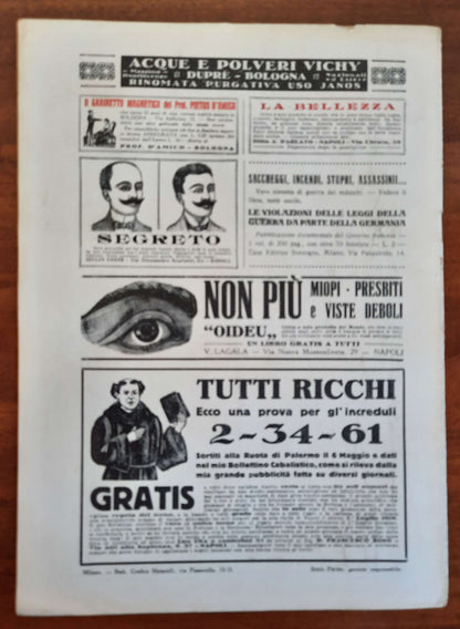 La Guerra Italiana Cronistoria Illustrata degli Avvenimenti - 11 Giugno 1916 - III Serie n.5 - Sonzogno