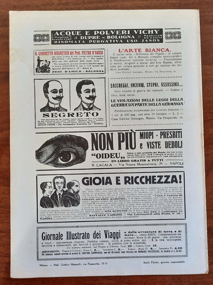 La Guerra Italiana Cronistoria Illustrata degli Avvenimenti - 6 Agosto 1916 - III Serie n.13 - Sonzogno