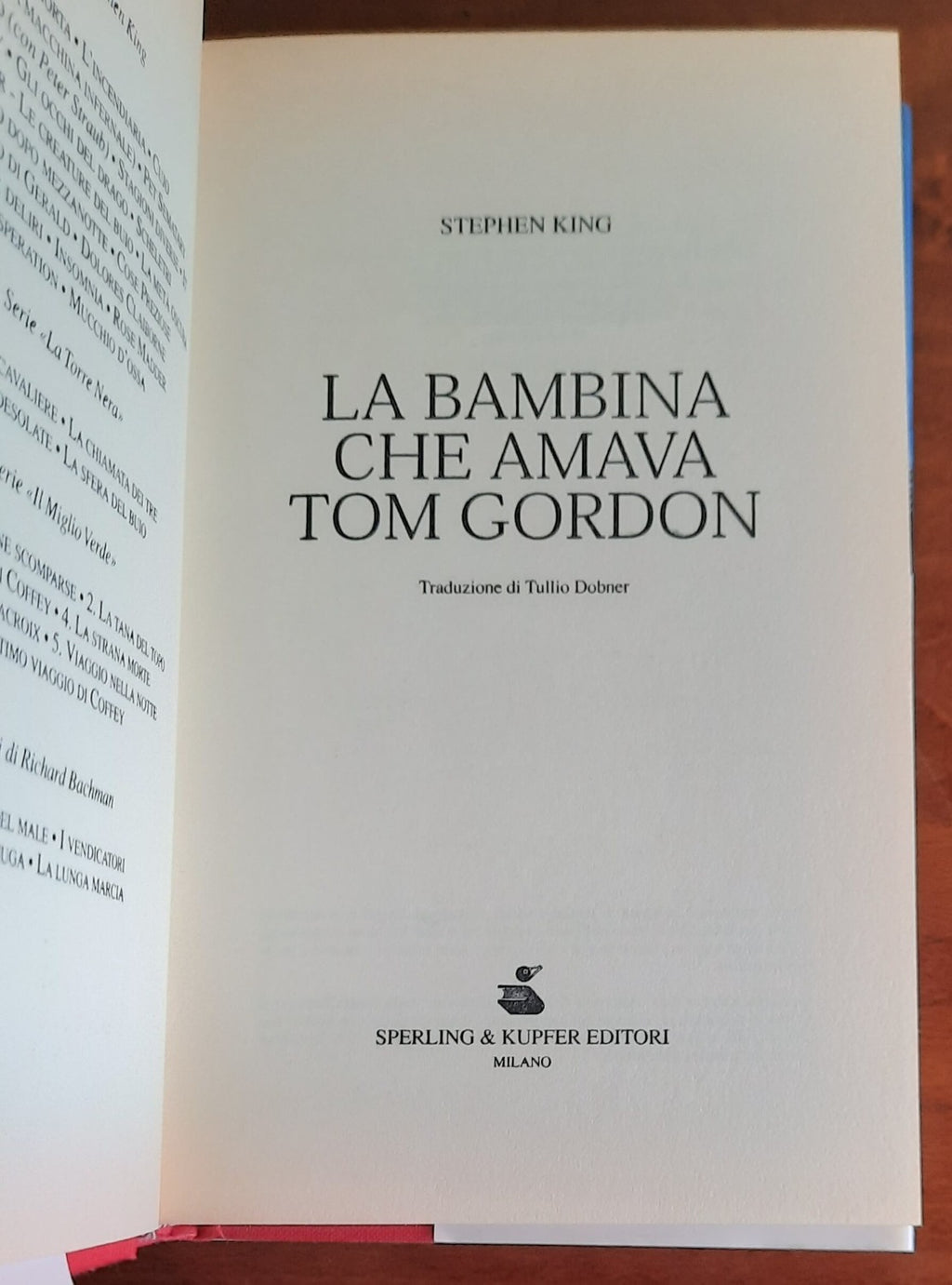 La bambina che amava Tom Gordon - Libreria Biellese