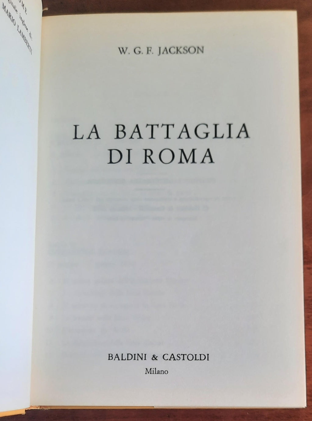 La battaglia di Roma - Baldini & Castoldi