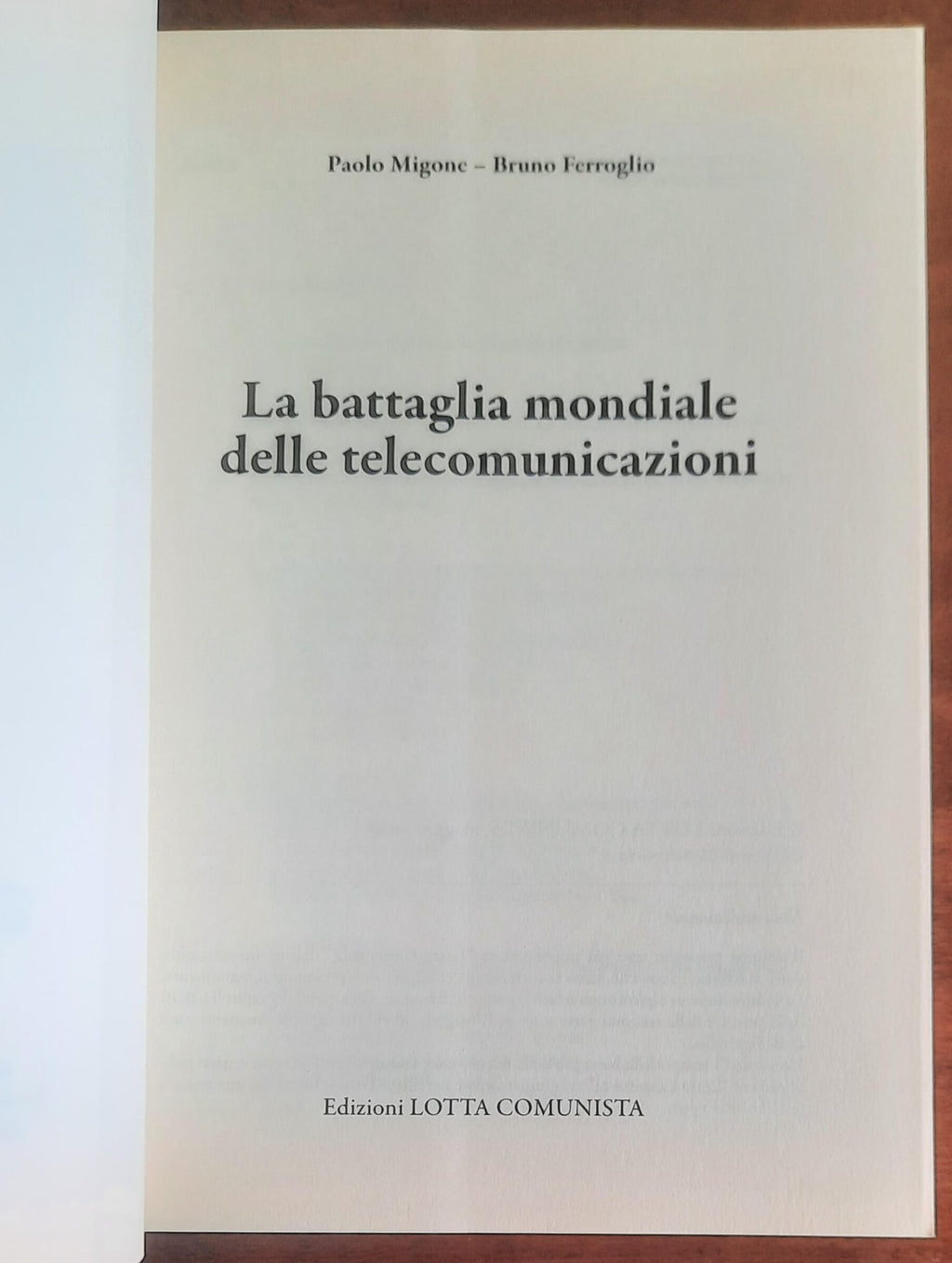 La battaglia mondiale delle telecomunicazioni
