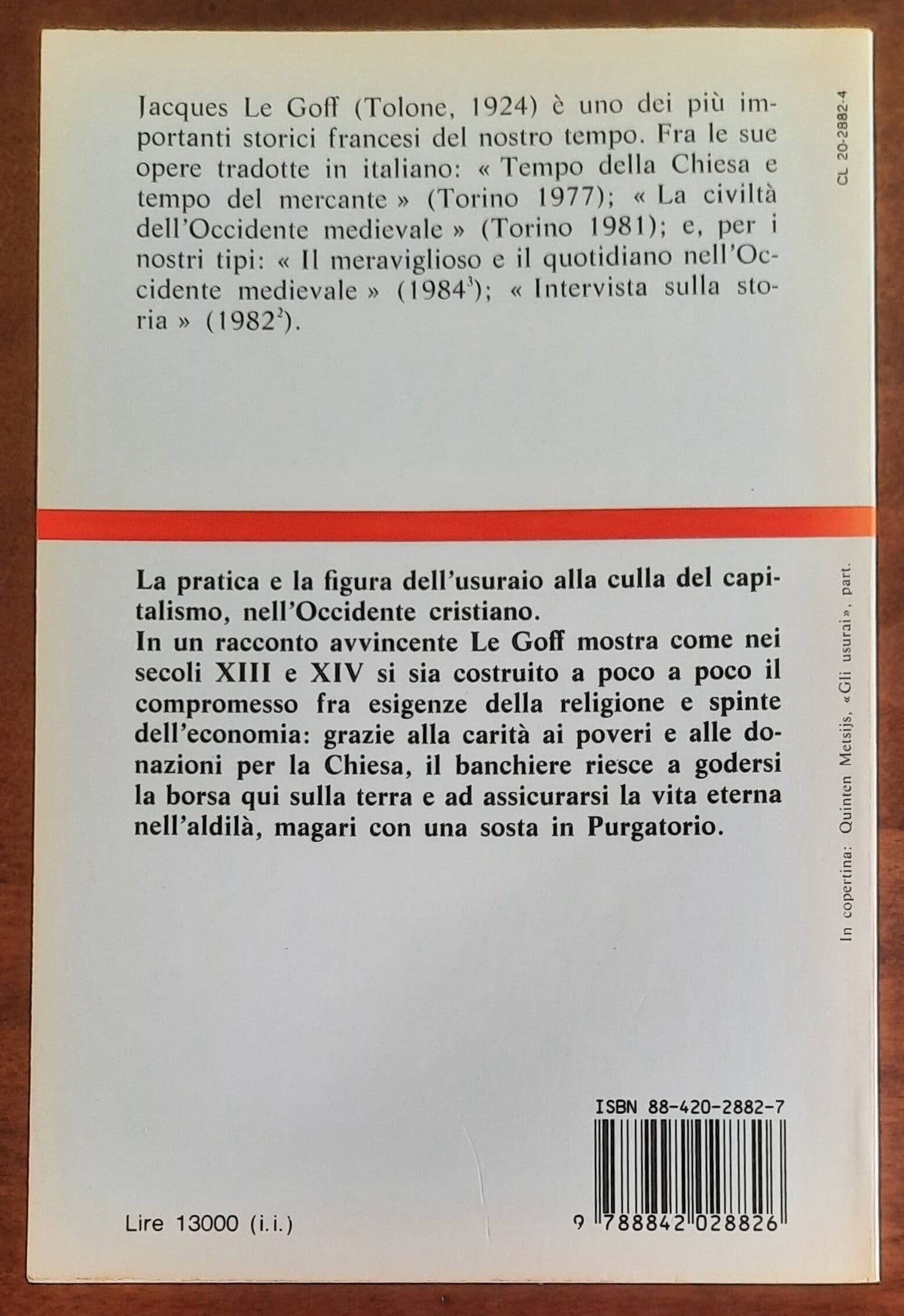 La borsa e la vita. Dall’usuraio al banchiere - Ed. Laterza