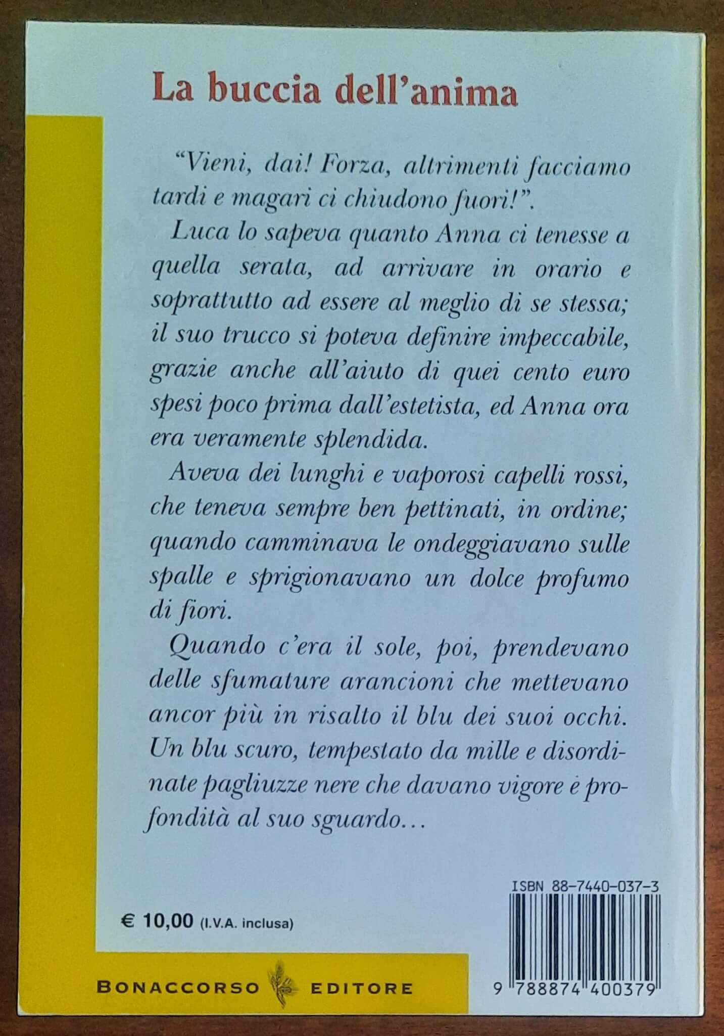 La buccia dell’anima - di Angela Azzoni - Bonaccorso Editore