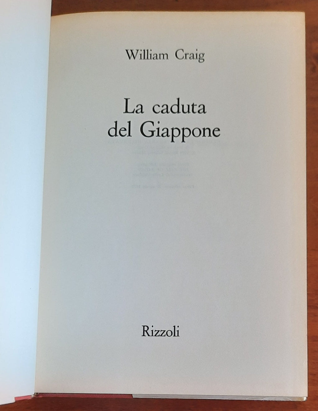 La caduta del Giappone - di William Craig - Libreria Biellese