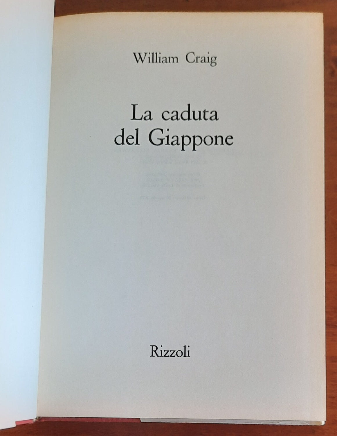 La caduta del Giappone - di William Craig - Libreria Biellese