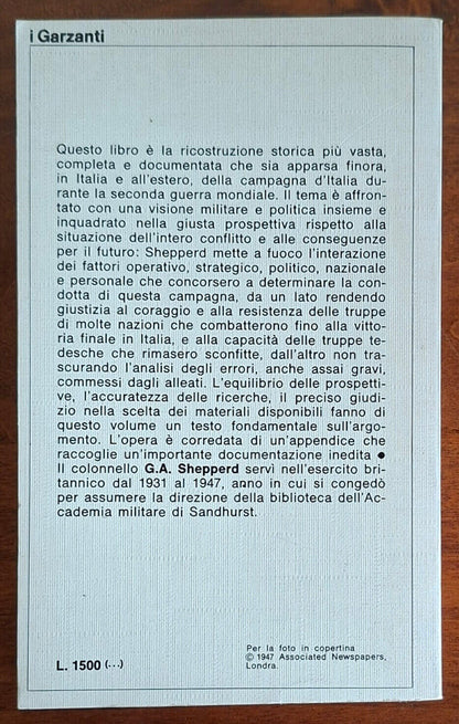 La campagna d'Italia 1943-1945 - G.A. Shepperd - Garzanti