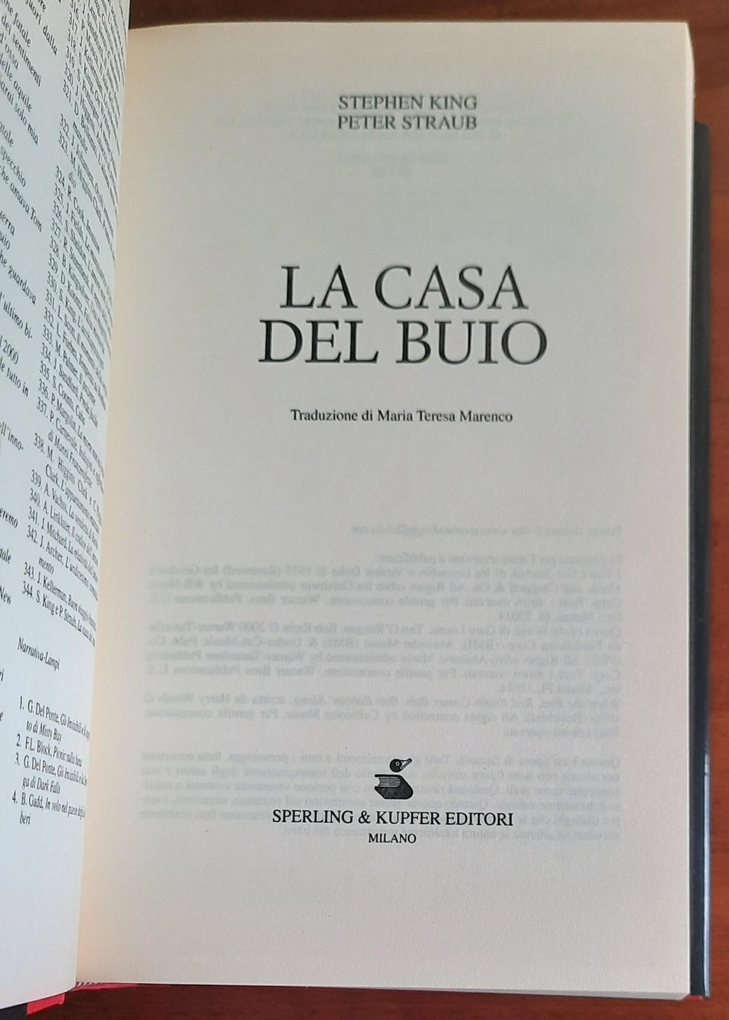 La casa del buio - di Stephen King - Libreria Biellese