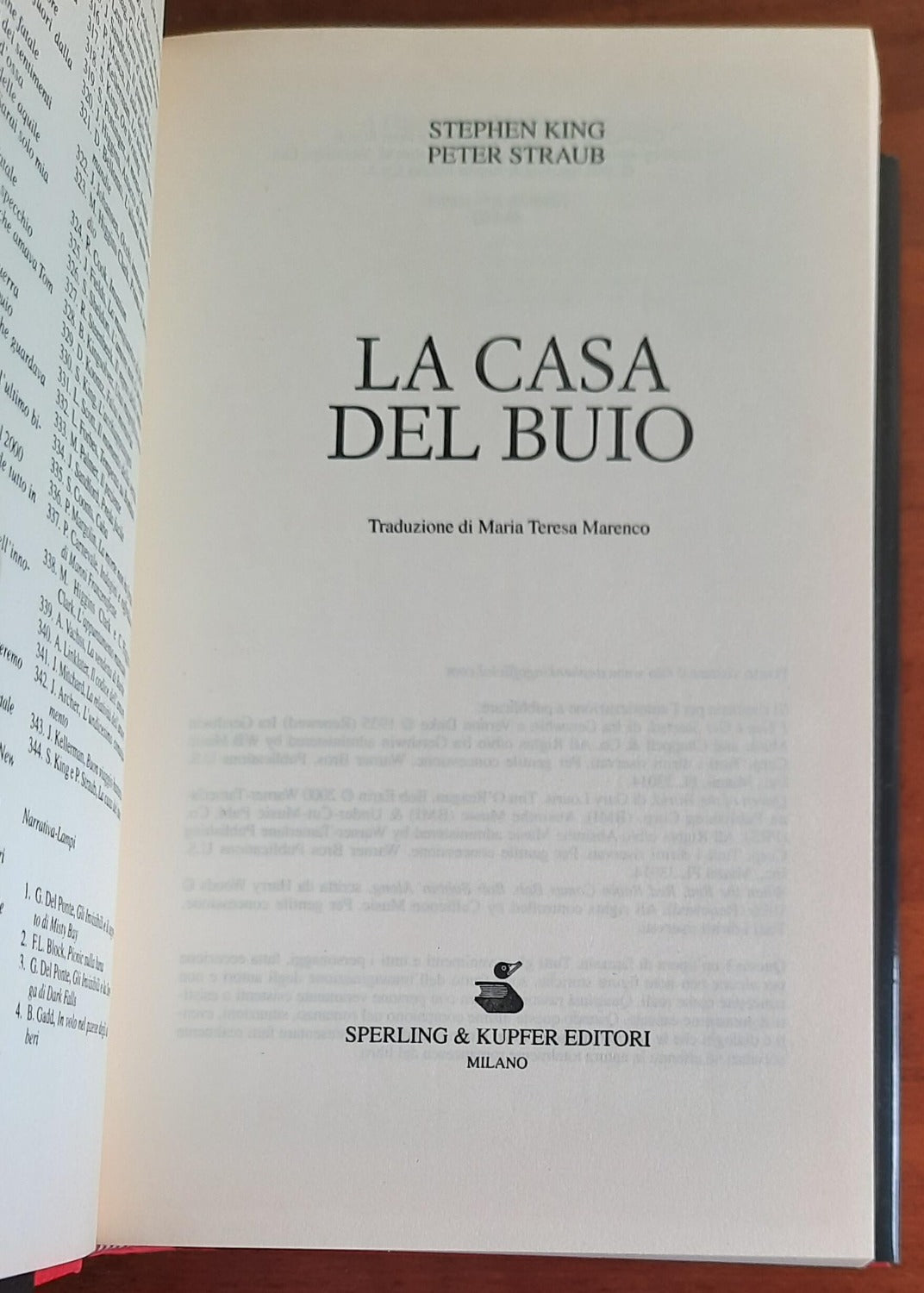 La casa del buio - di Stephen King - Libreria Biellese