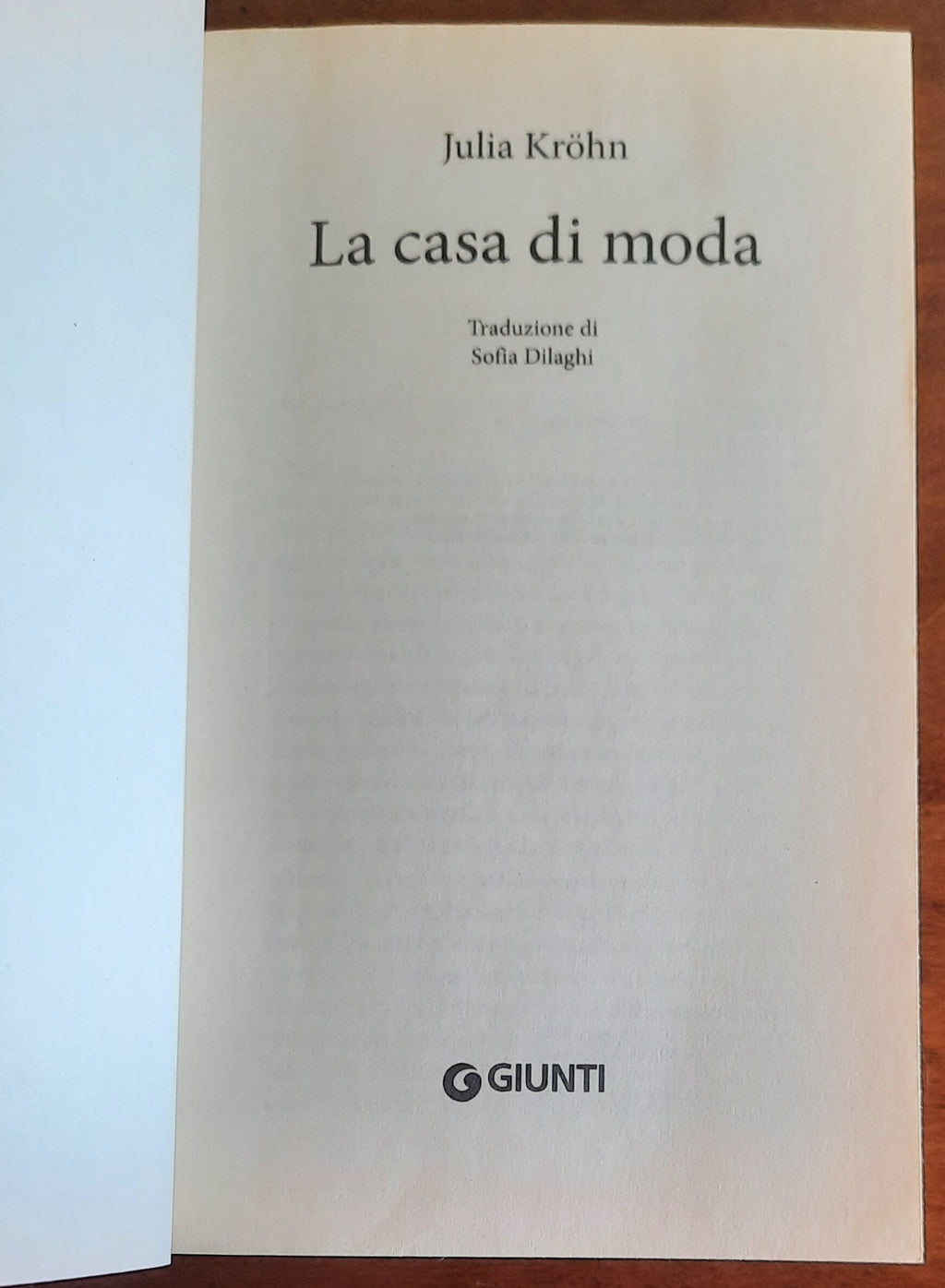 La casa di moda - di Julia Krohn - Giunti