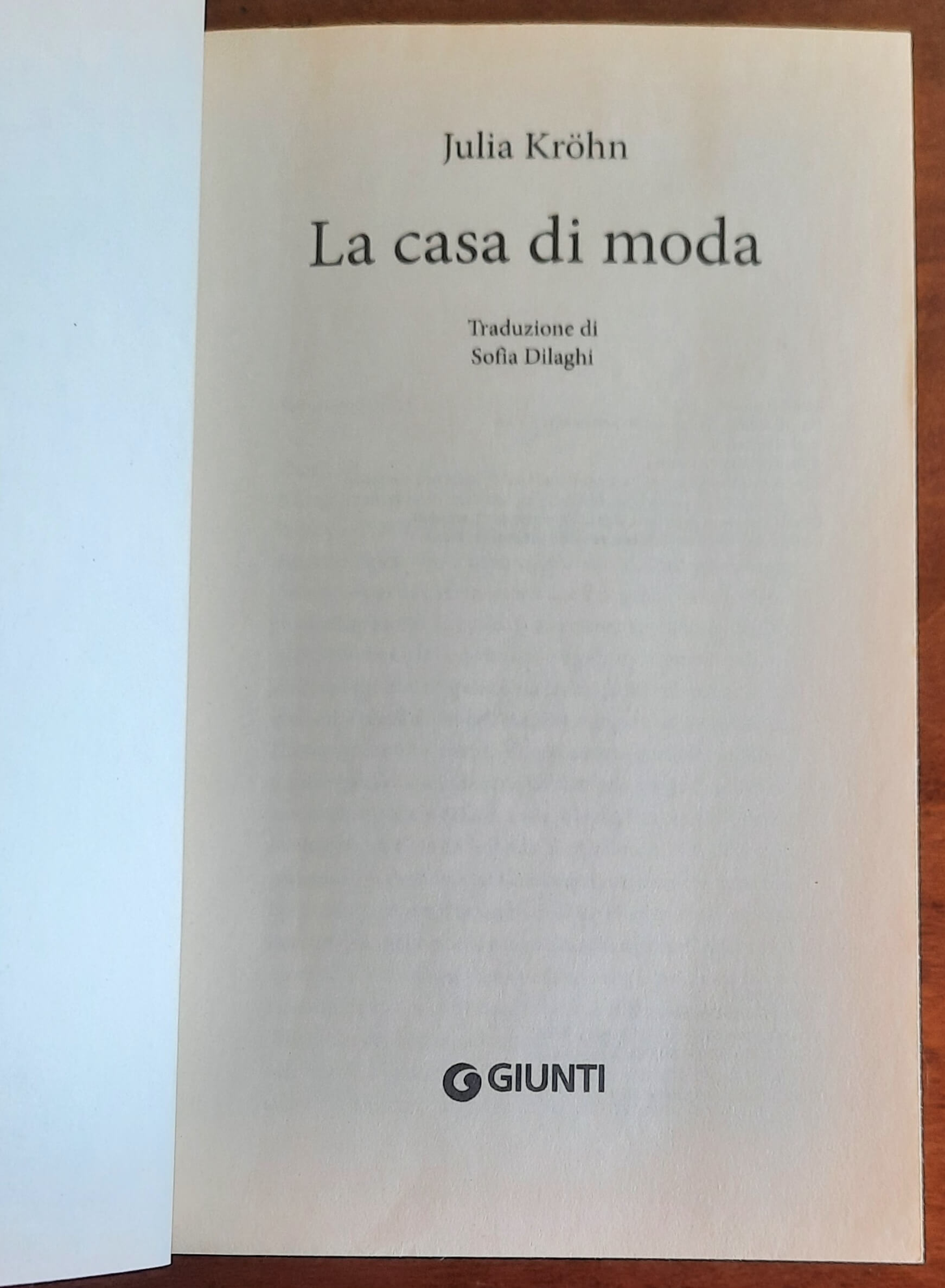 La casa di moda - di Julia Krohn - Giunti