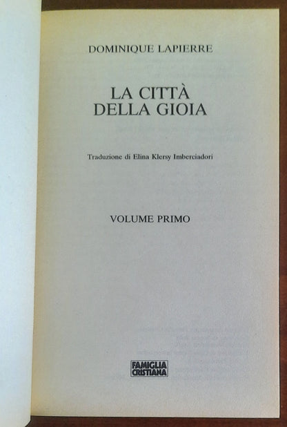 La città della gioia - di Dominique Lapierre - Famiglia Cristiana