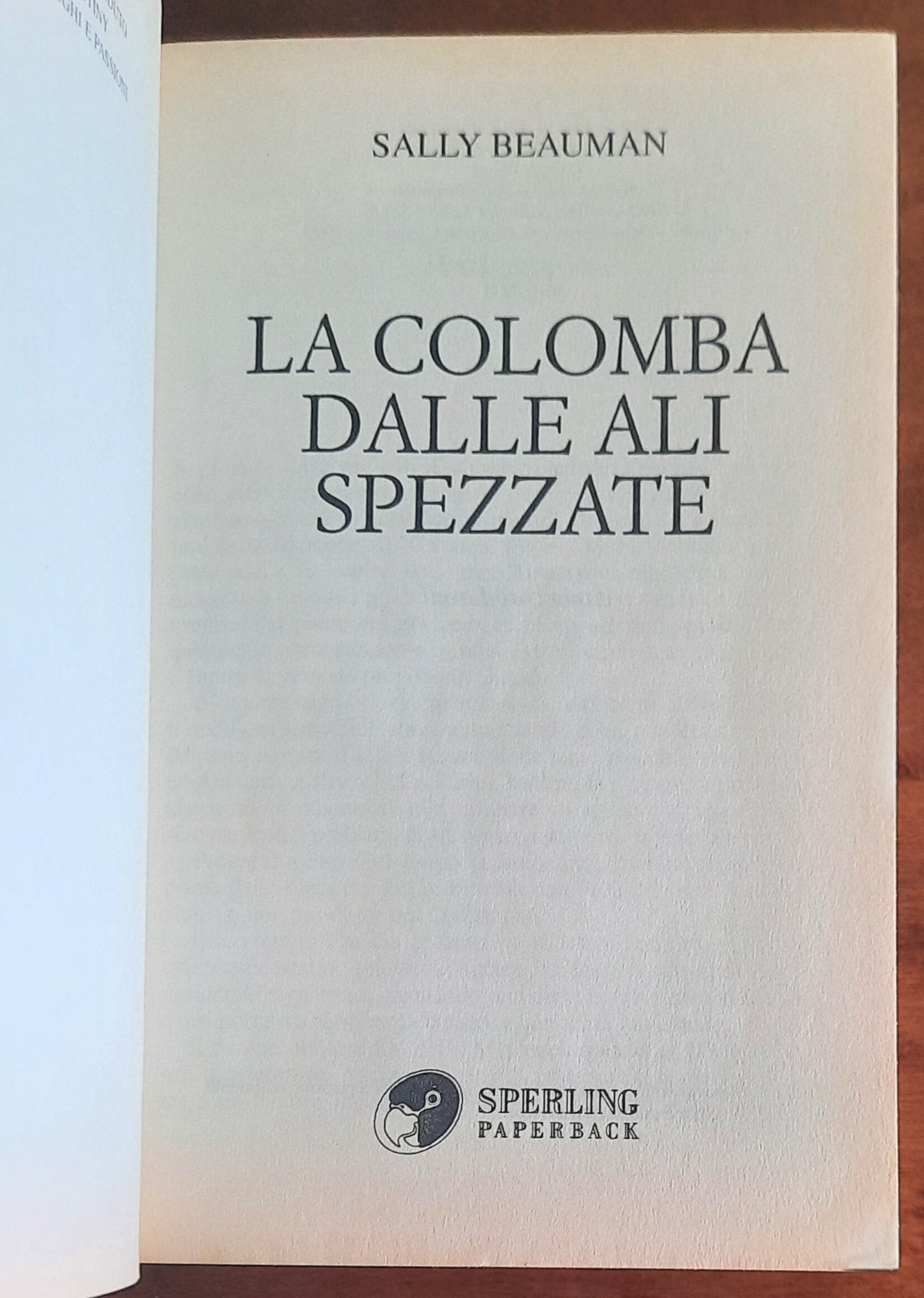 La colomba dalle ali spezzate -  Sperling