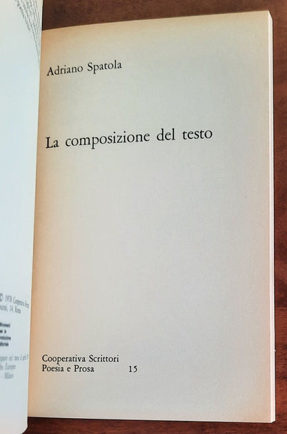 La composizione del testo - di Adriano Spatola