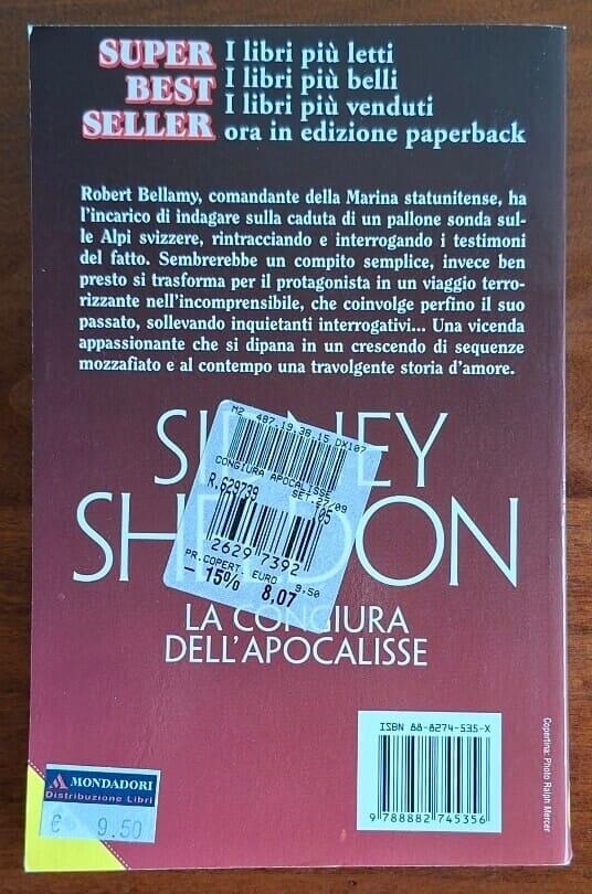 La congiura dell’apocalisse - Sidney Sheldon - Sperling