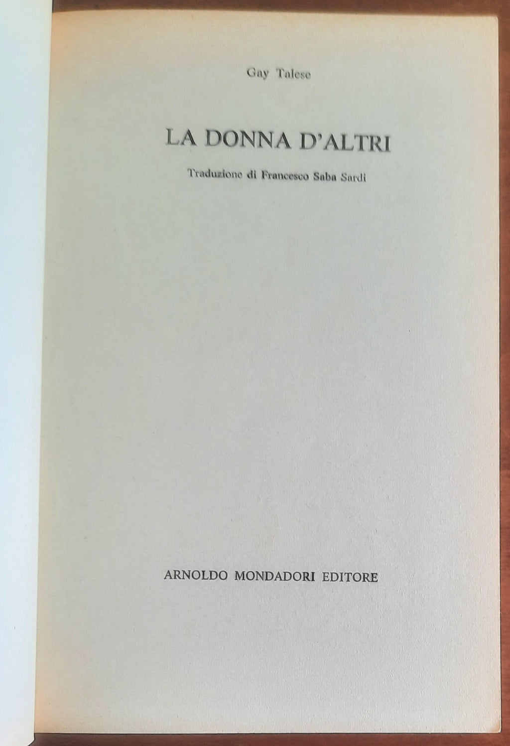 La donna d’altri - Mondadori