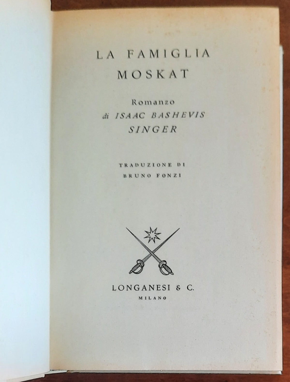 La famiglia Moskat - di Isaac B. Singer - Longanesi
