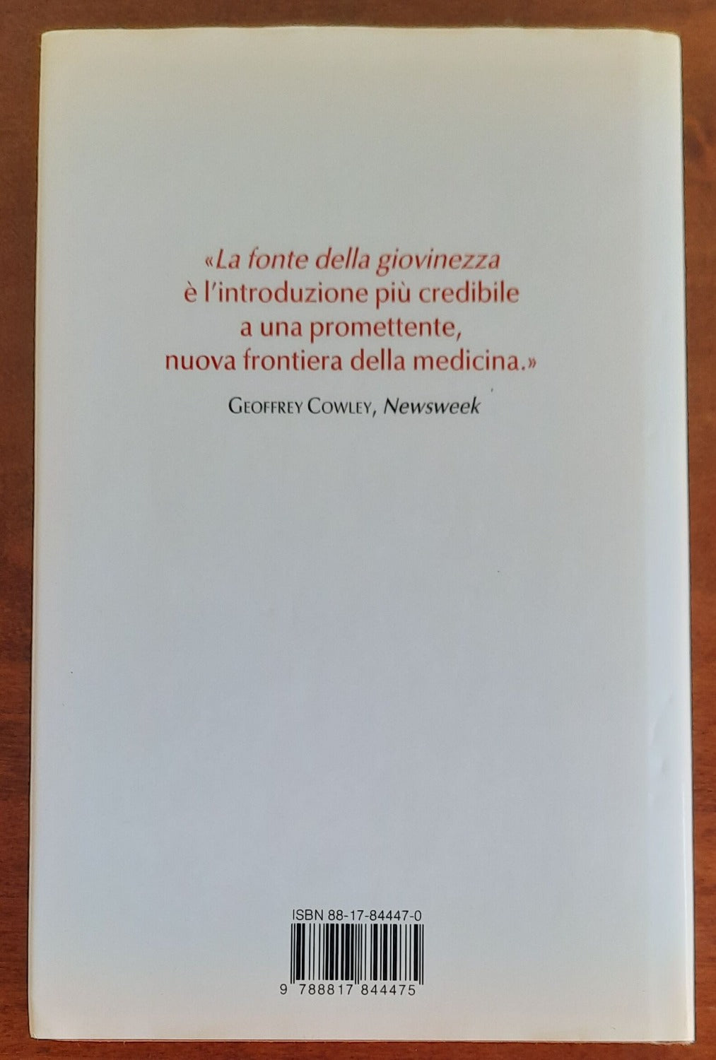 La fonte della giovinezza. Melatonina: abbiamo in noi l’ormone che ci impedirà di invecchiare? - Libreria Biellese