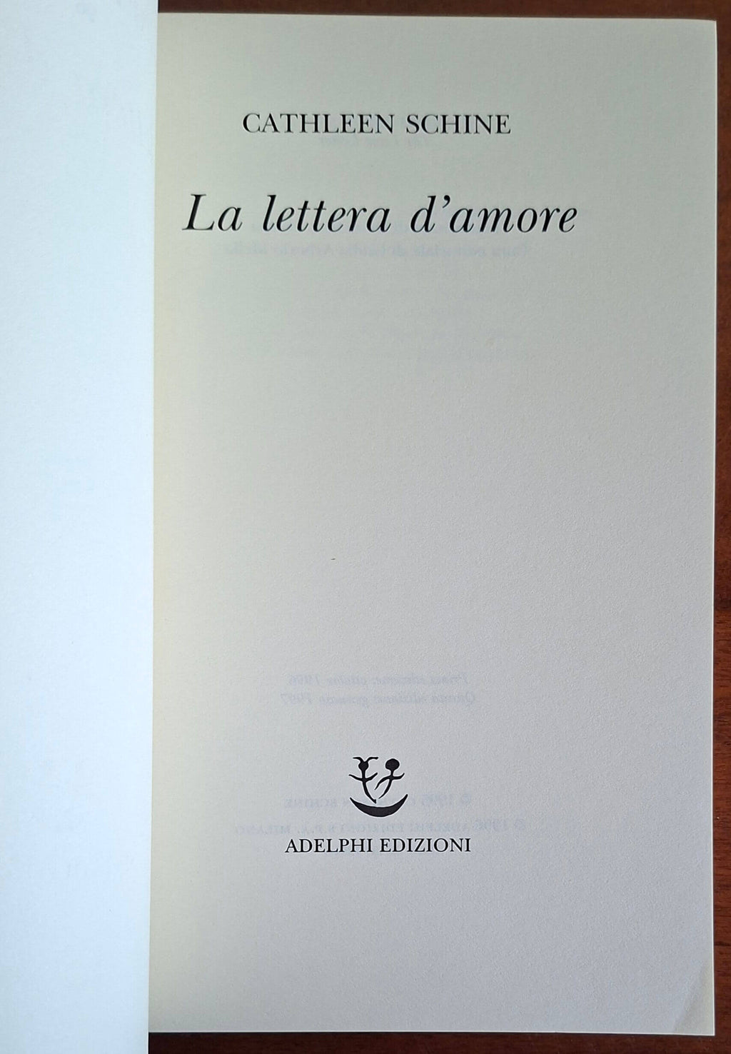 La lettera d'amore - di Cathleen Schine - Adelphi