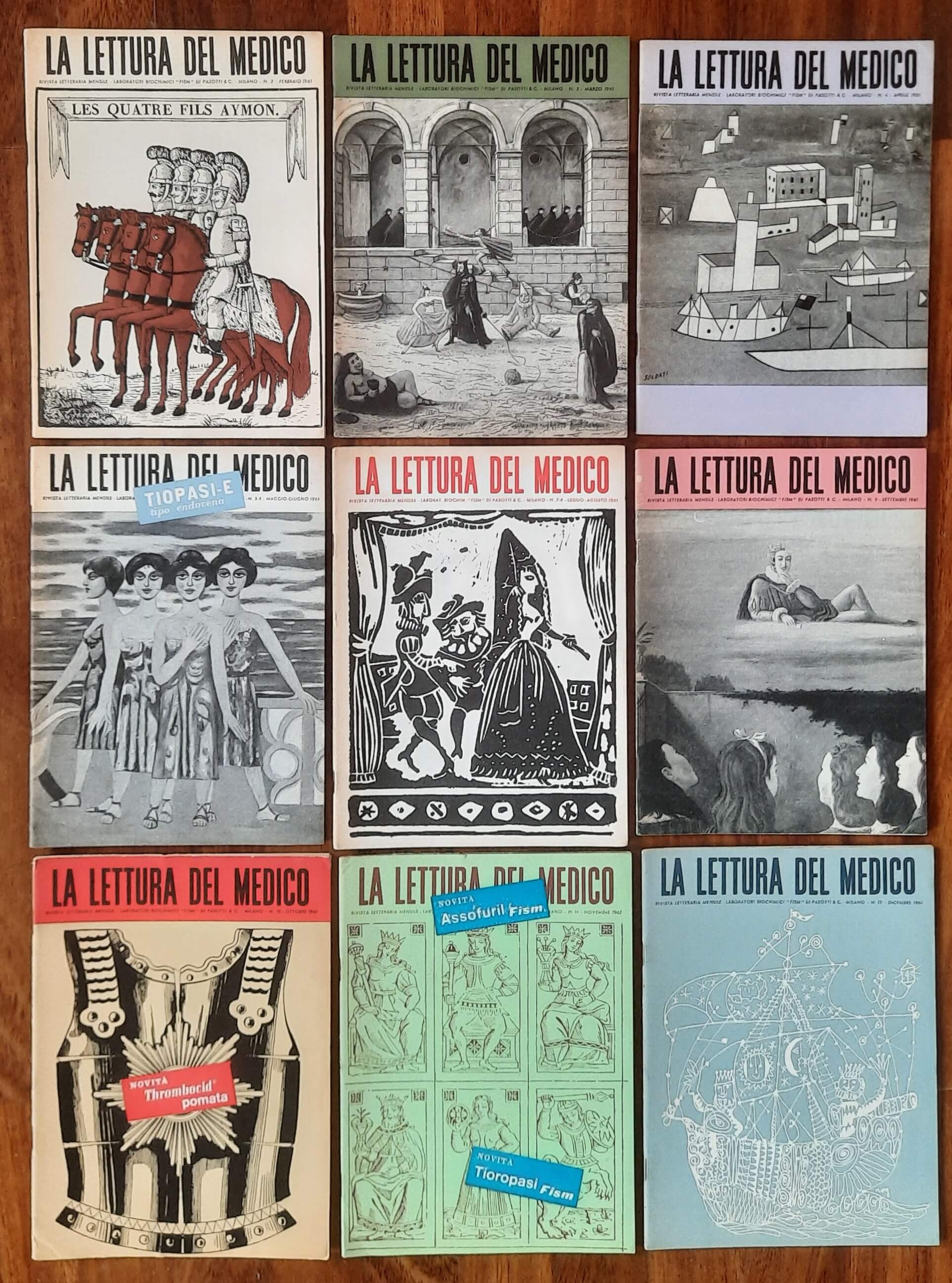 La lettura del medico - 37 numeri - 1961-1962-1963-1964 - Laboratori FISM