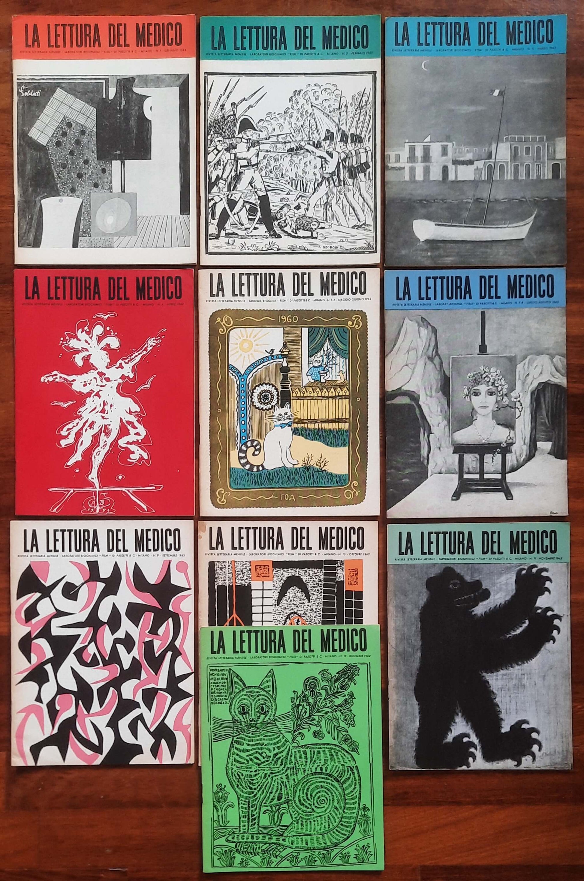 La lettura del medico - 37 numeri - 1961-1962-1963-1964 - Laboratori FISM