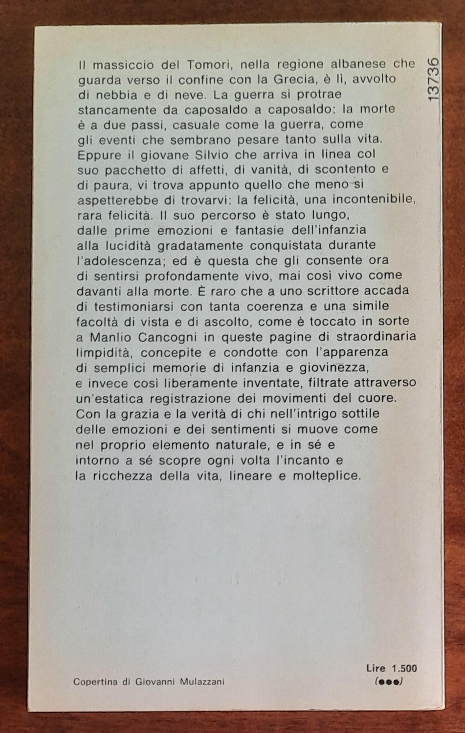 La linea del Tomori - di Manlio Cancogni