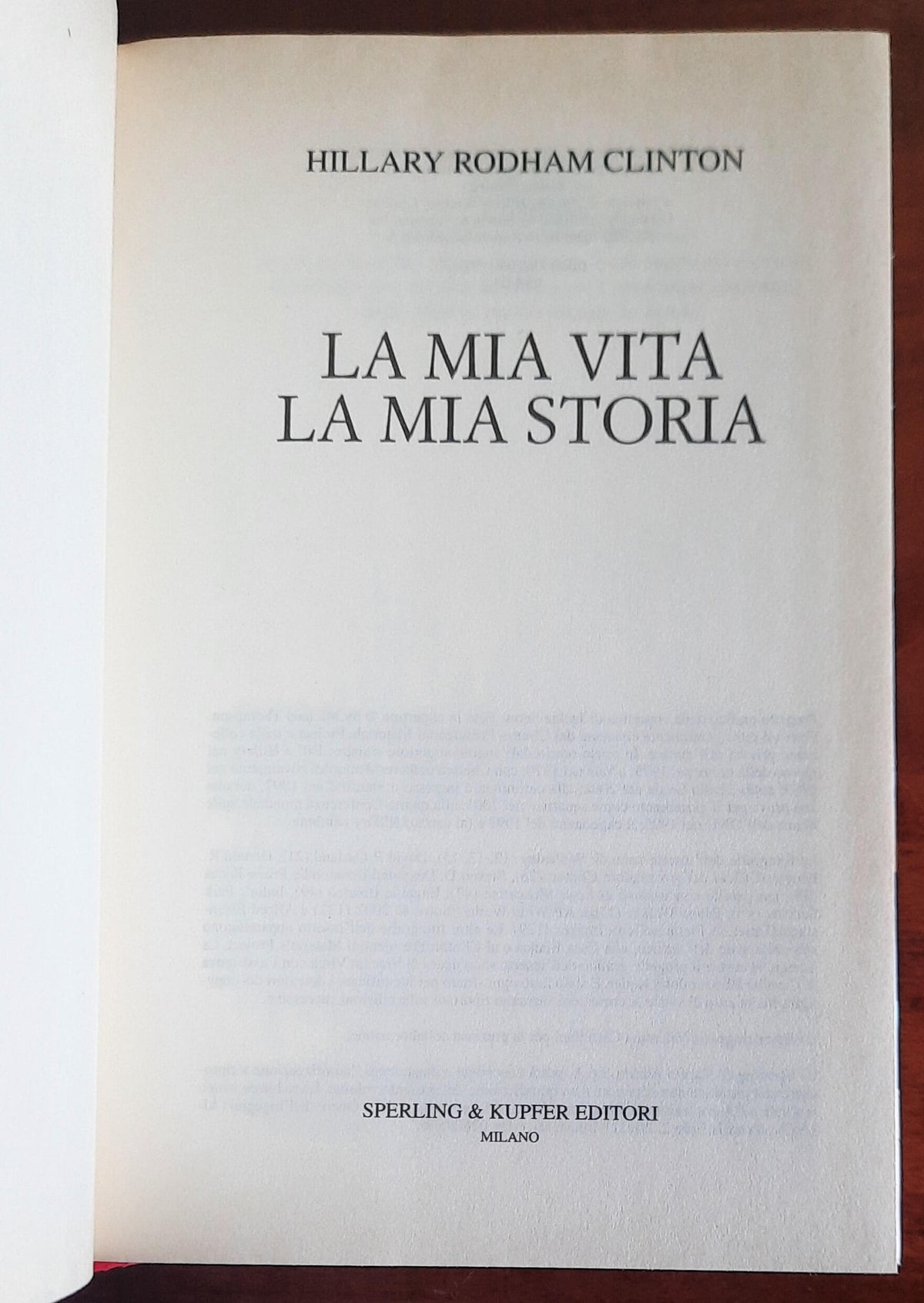 La mia vita, la mia storia - di Hillary Rodham Clinton