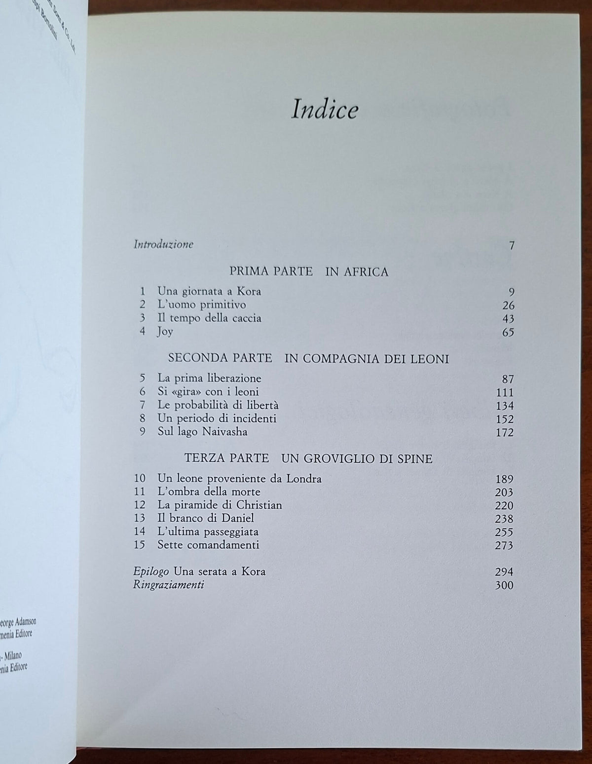 La mia vita con i leoni - George Adamson - CDE