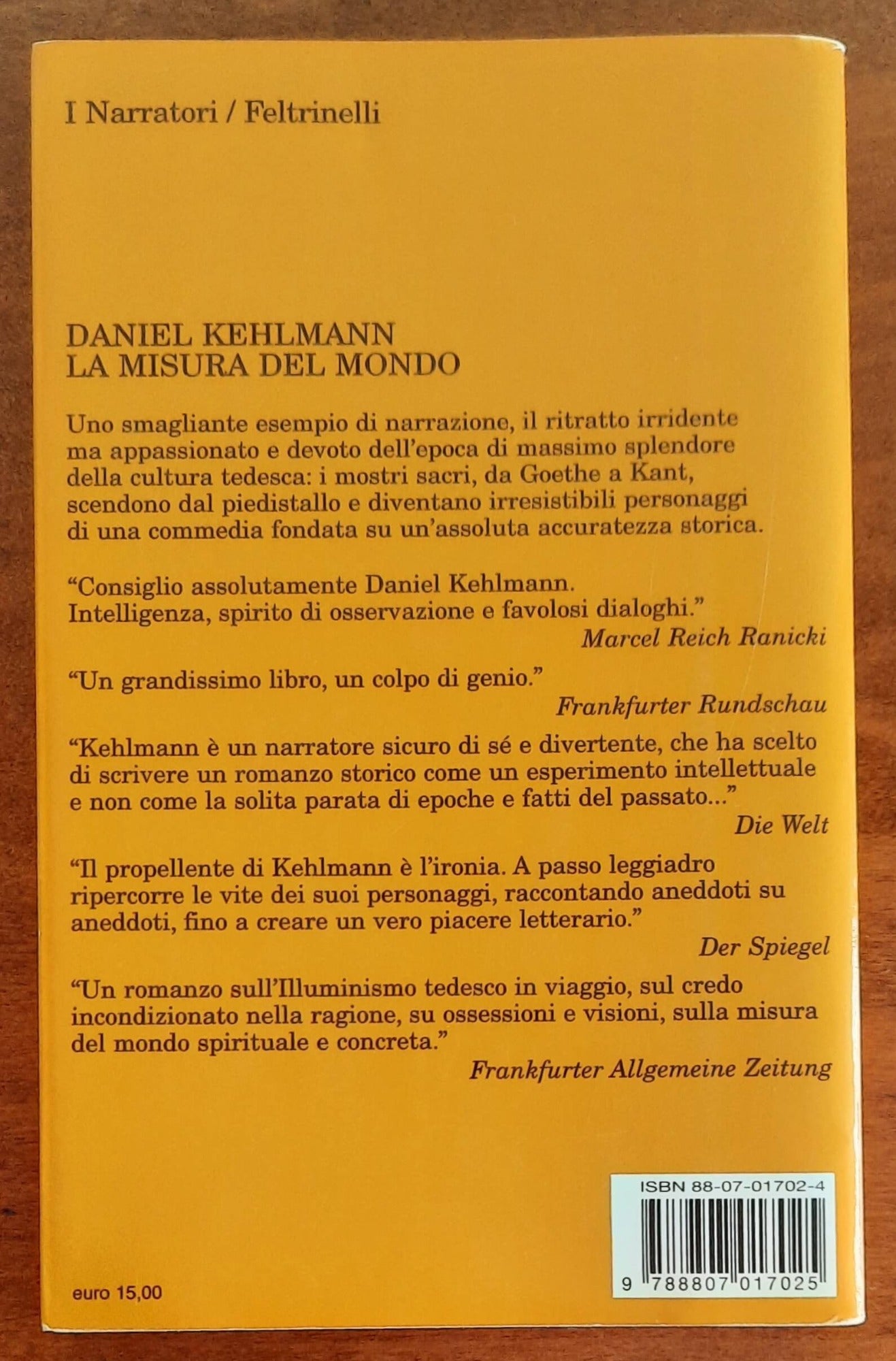 La misura del mondo - di Daniel Kehlmann - Feltrinelli