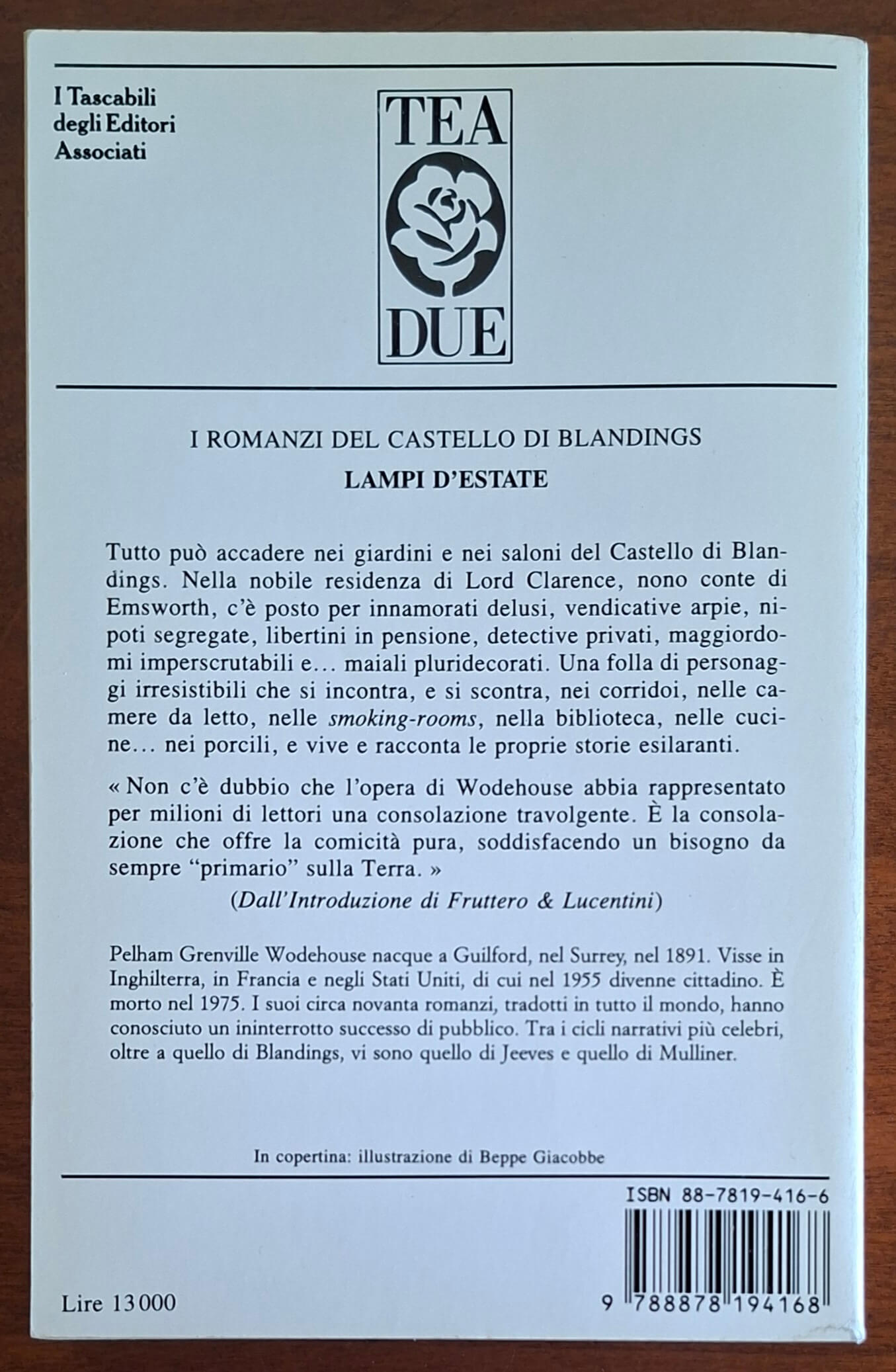 Lampi d'estate - di Pelham Grenville Wodehouse - Tea