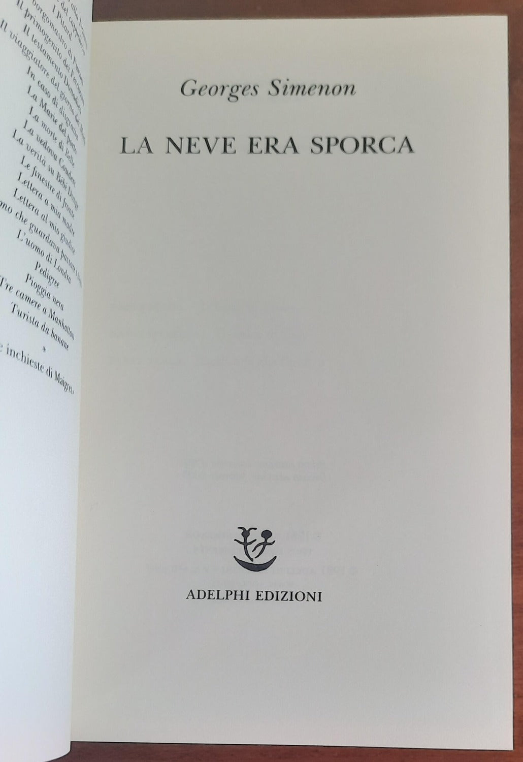 La neve era sporca - di Georges Simenon - Libreria Biellese