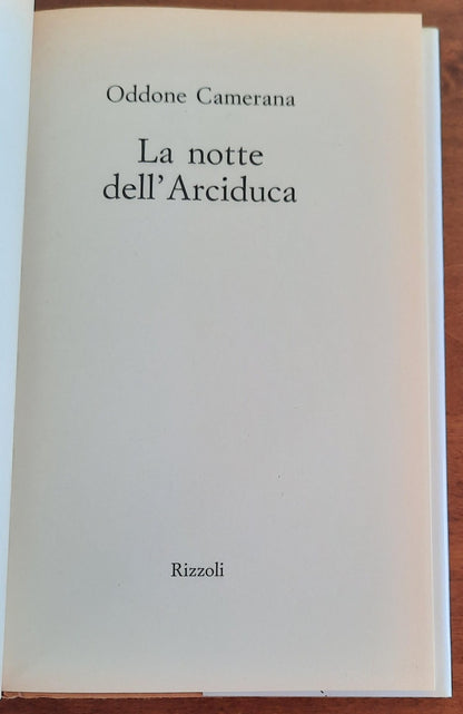 La notte dell’Arciduca - Rizzoli