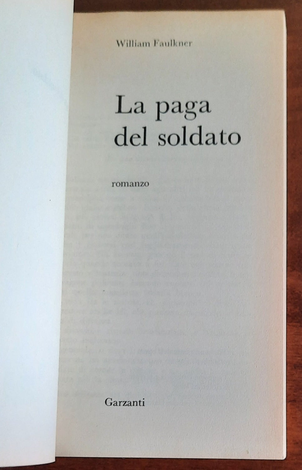La paga del soldato di William Faulkner Libreria Biellese