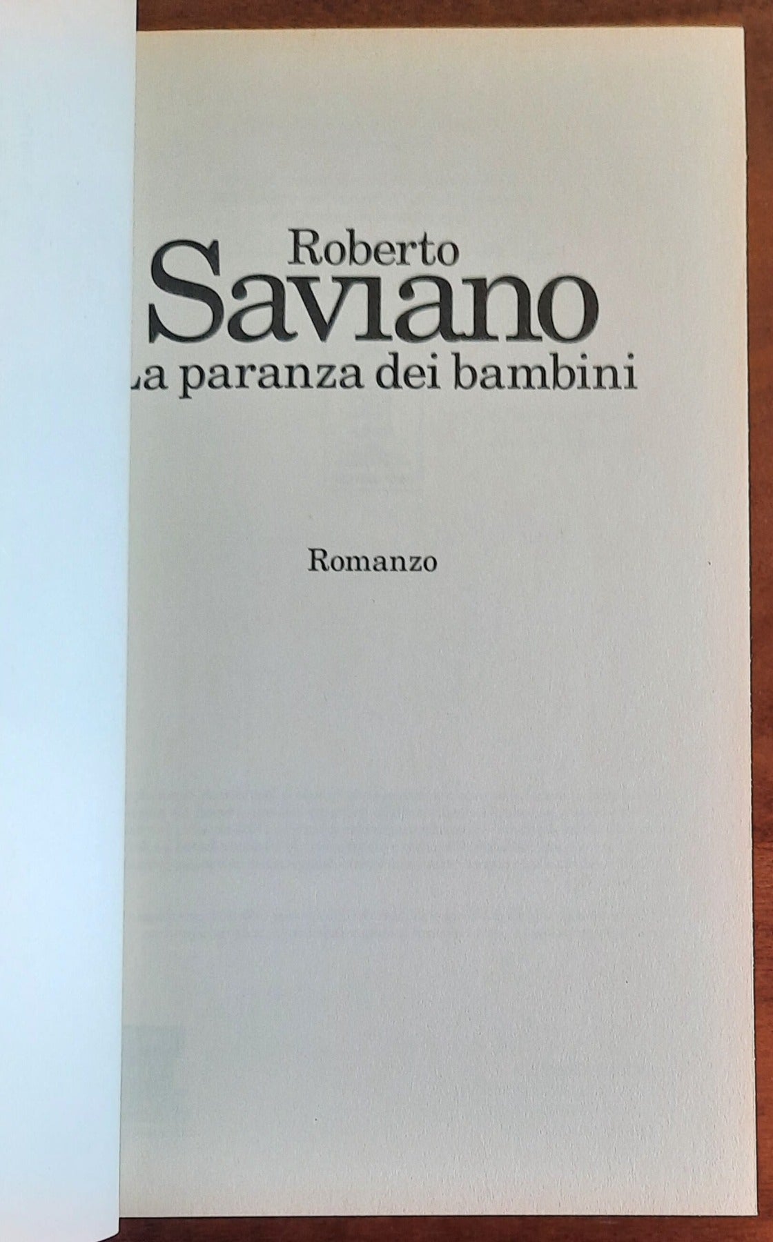 La paranza dei bambini - di Roberto Saviano - Feltrinelli